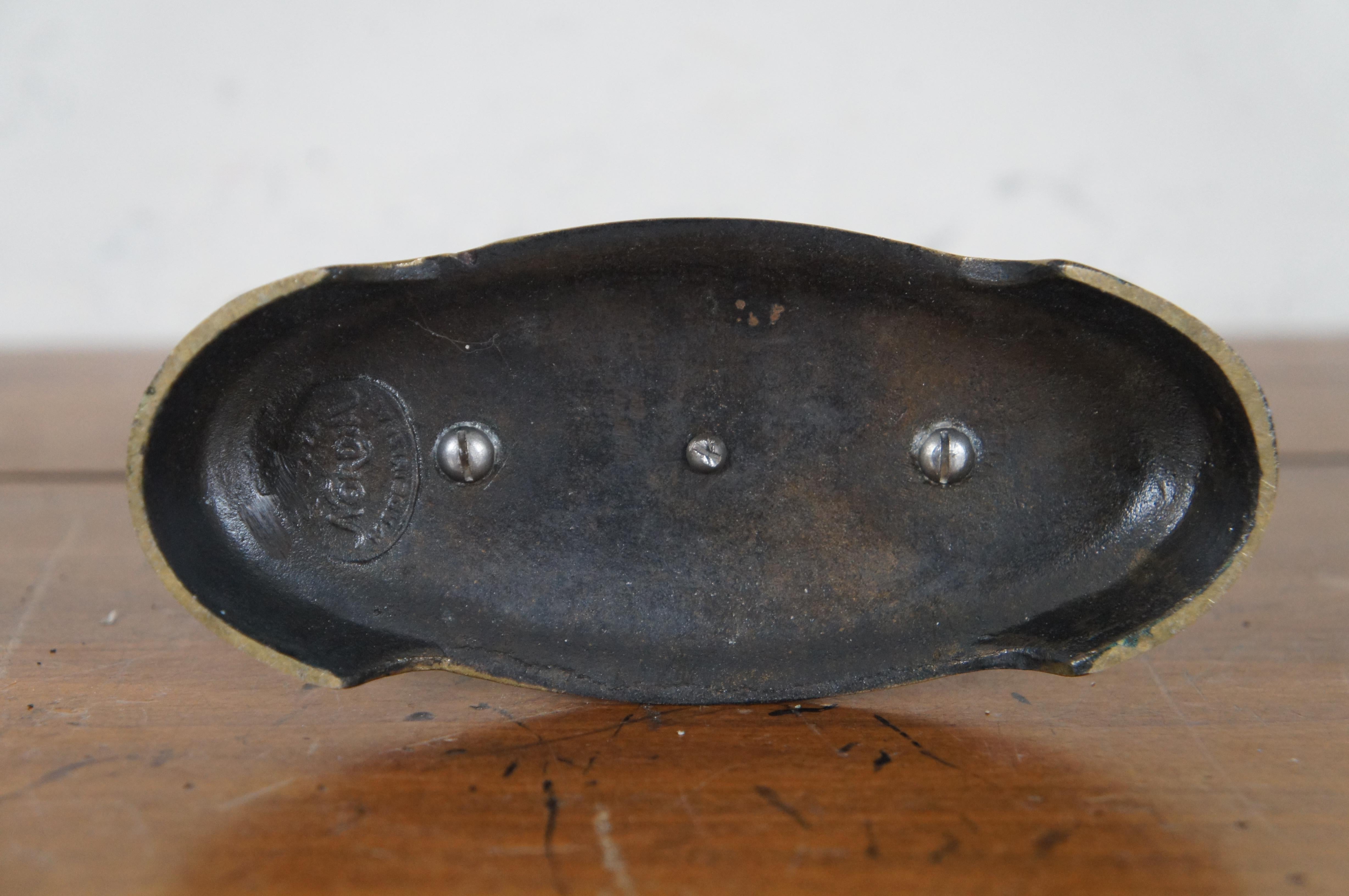 Nordia Mid Century Iron & Brass Jewish Star Hanukkah Menorah Israel Judaica 9.5