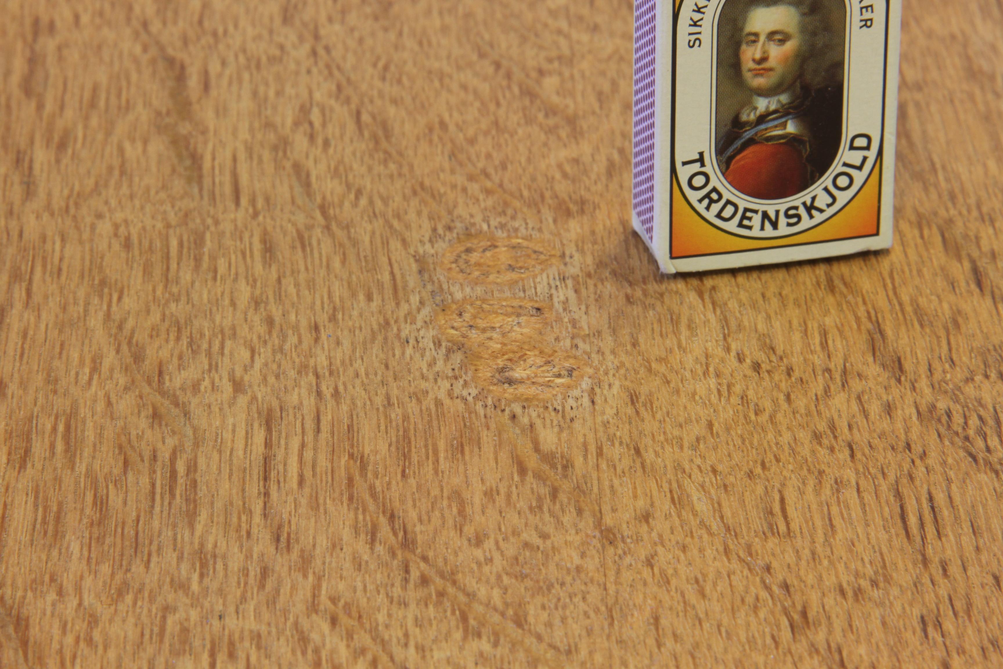 Nordic Brutalist Dining Table in Oak style of Henning Kjærnulf, 1960s For Sale 13