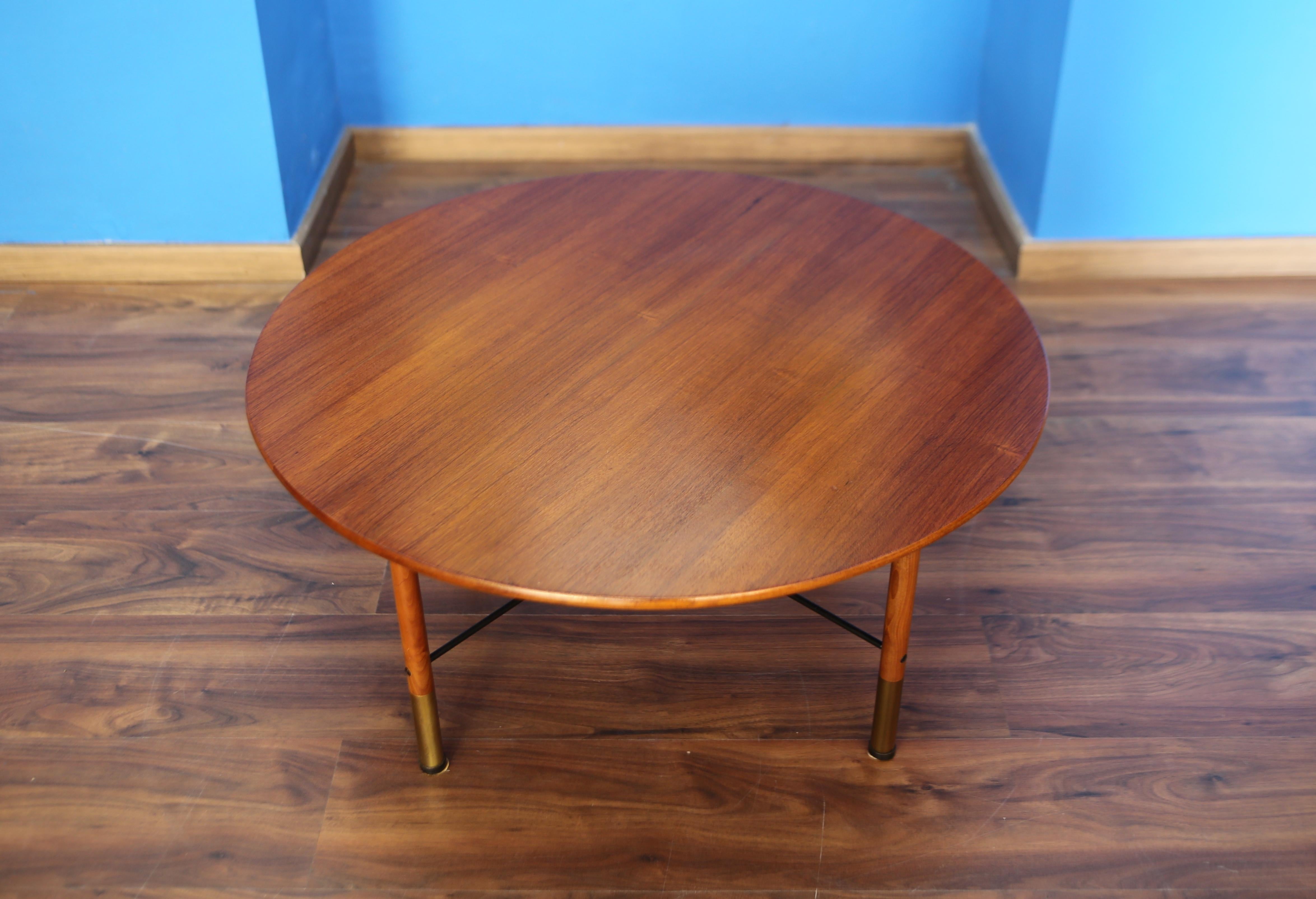 Italian Nordic design coffee table from the 1960s For Sale