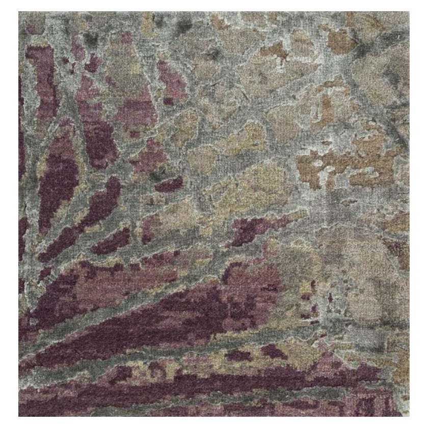 Nordic Enigma Aschenholz & Mauve 300x420 cm Handgeknüpfter Teppich