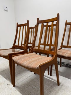 Nordic furniture danish teak high back dinning chairs s-5