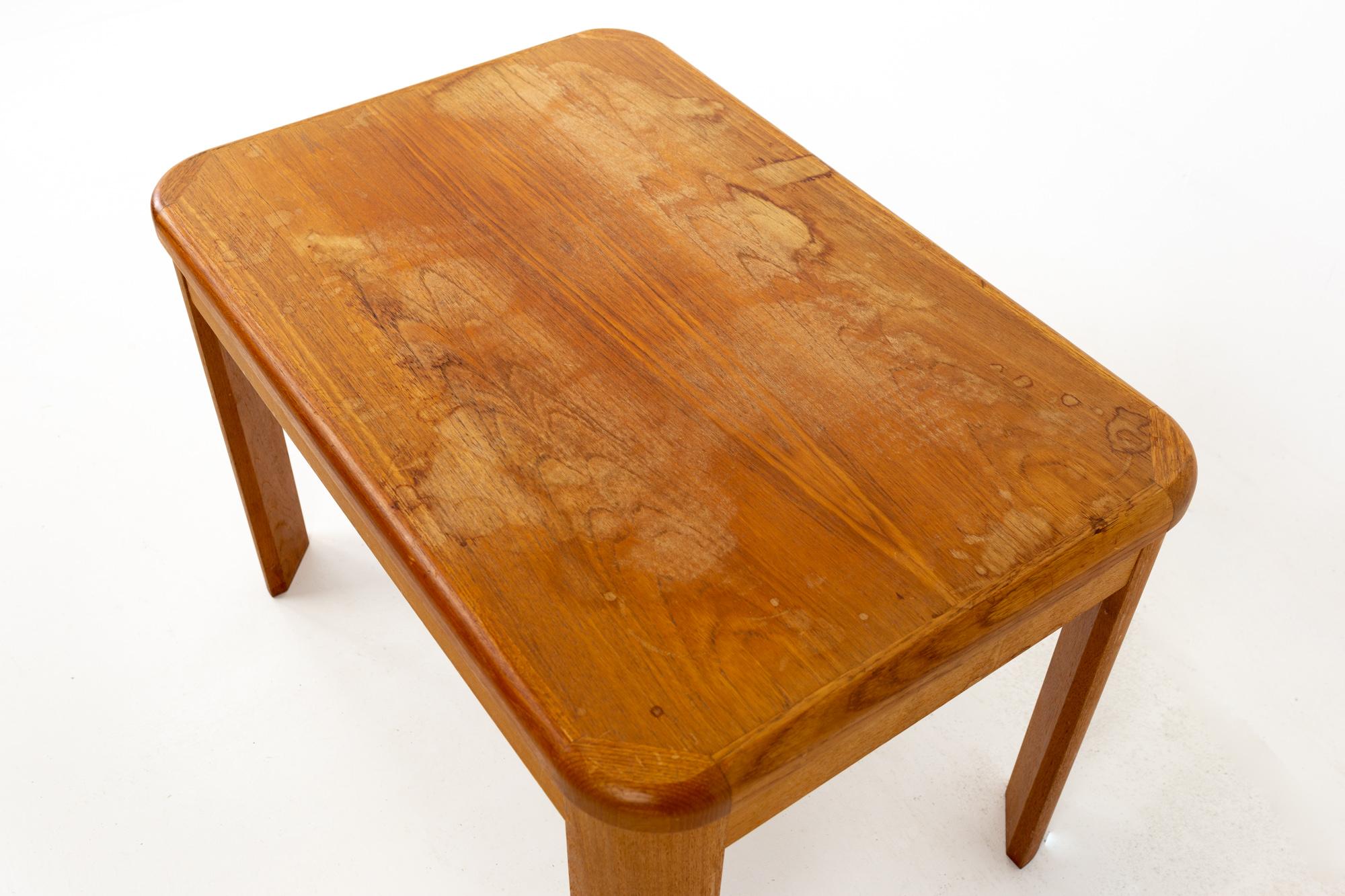 Nordic Furniture Mid-Century Teak End Table For Sale 1