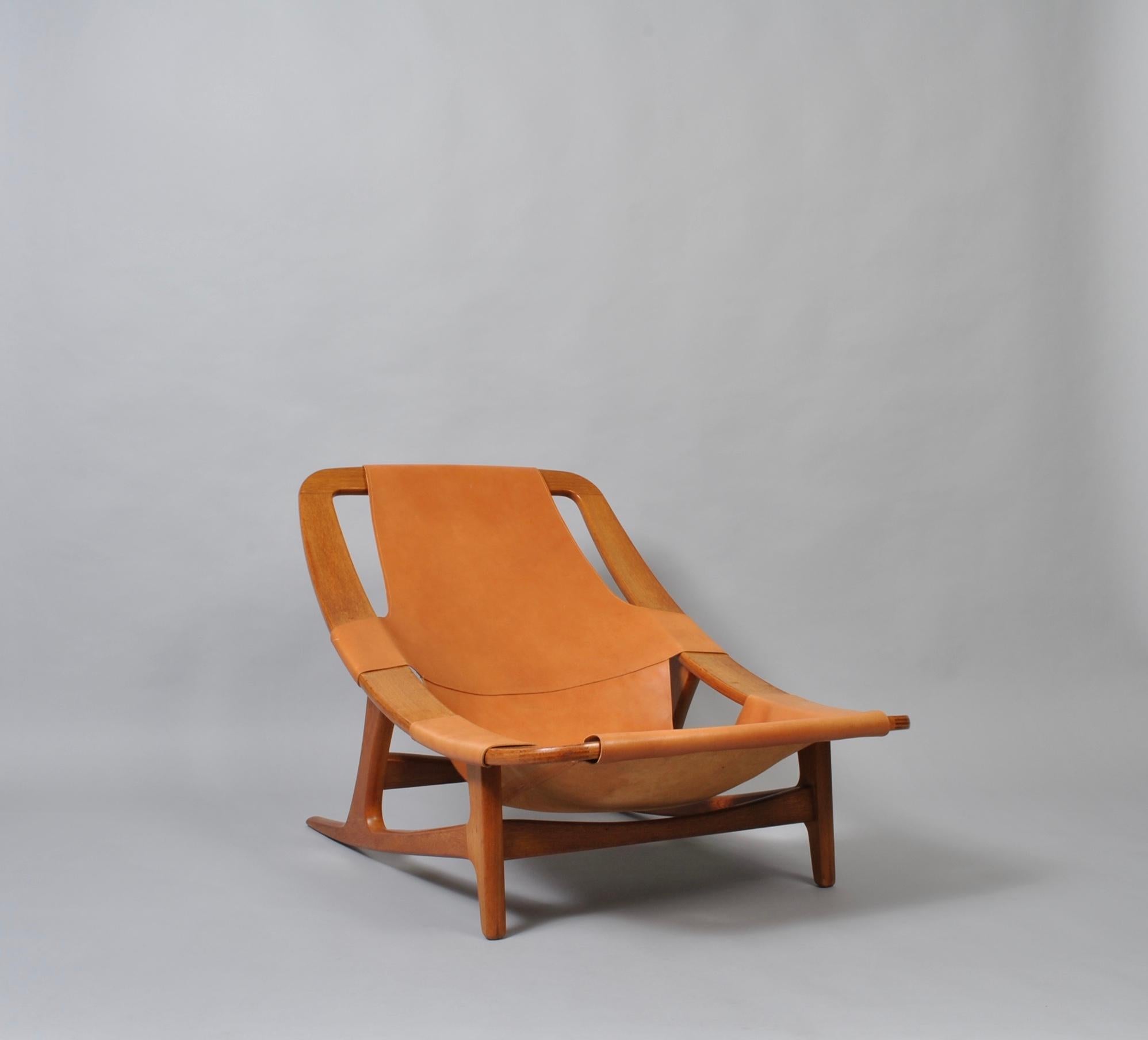 Mid-Century Modern Nordic Hunter ‘Holmenkollen’ Chair by Arne Tidemand Ruud, 1950s