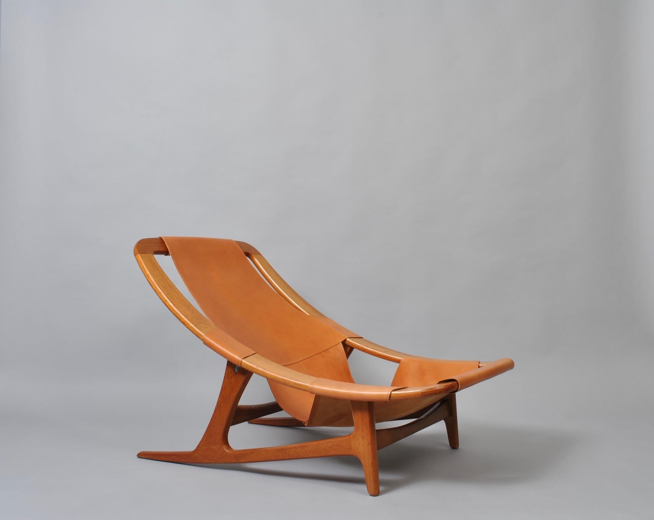 Nordic Hunter ‘Holmenkollen’ Chair by Arne Tidemand Ruud, 1950s In Good Condition In London, GB