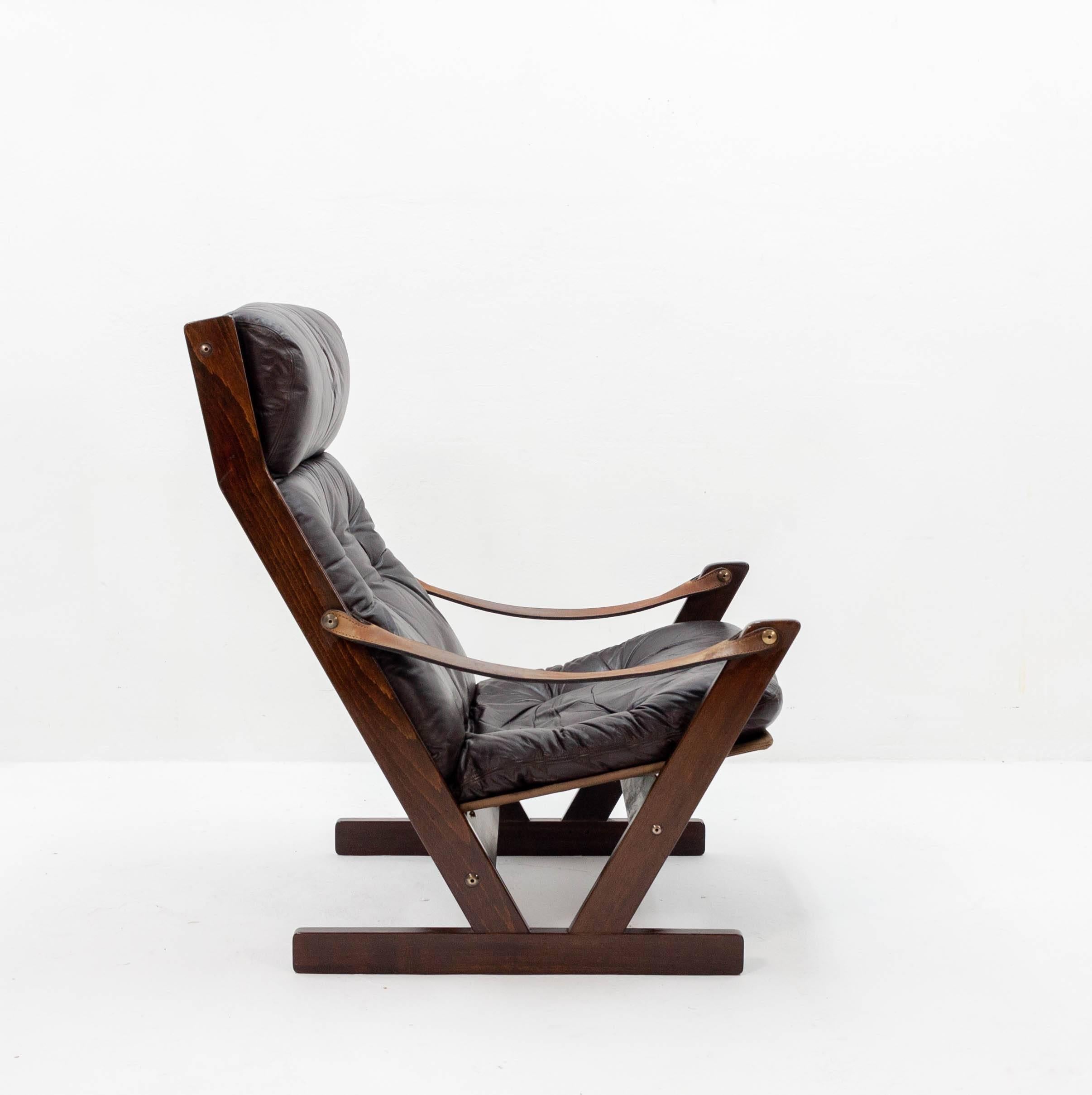 Nordic Leather Lounge Chair 2