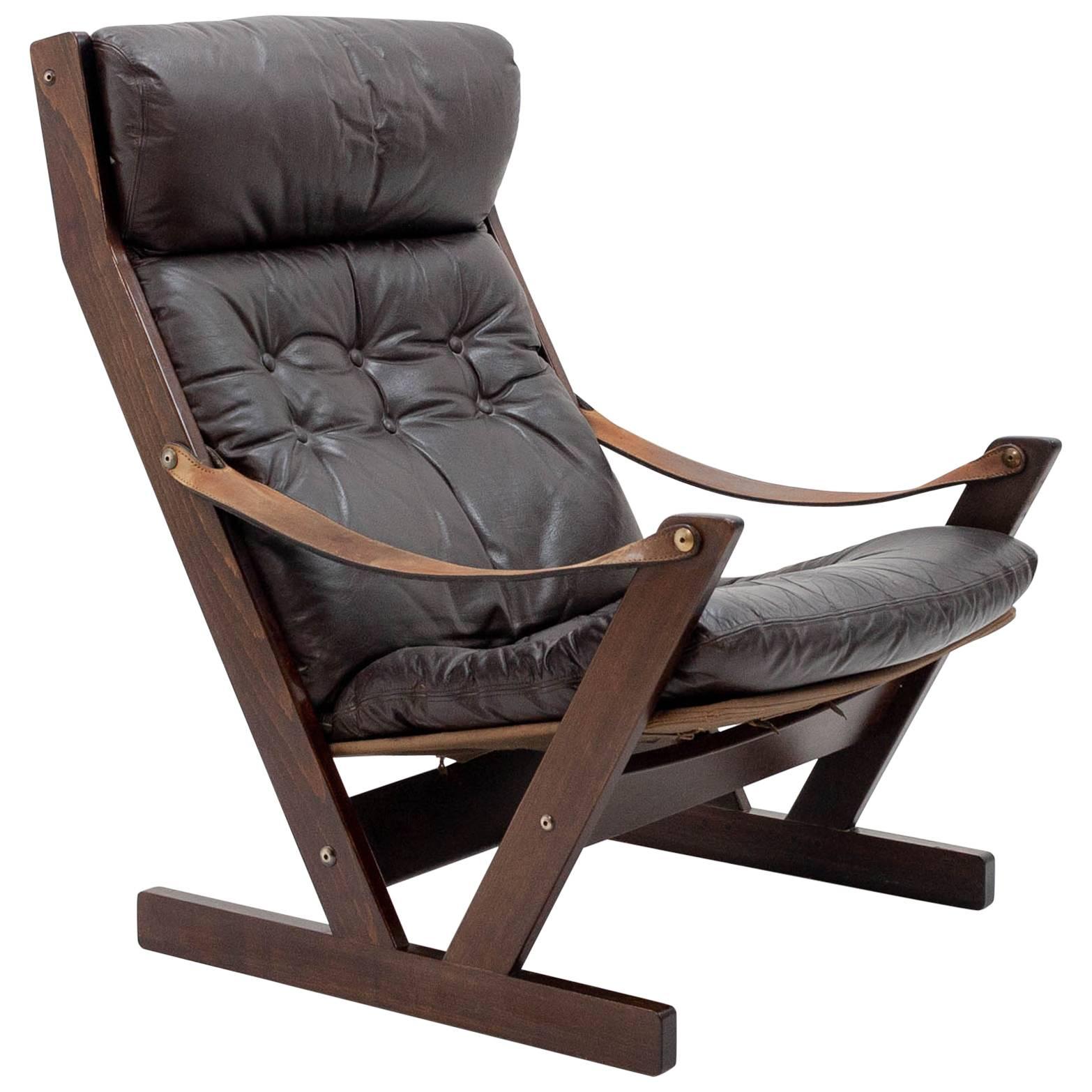 Nordic Leather Lounge Chair