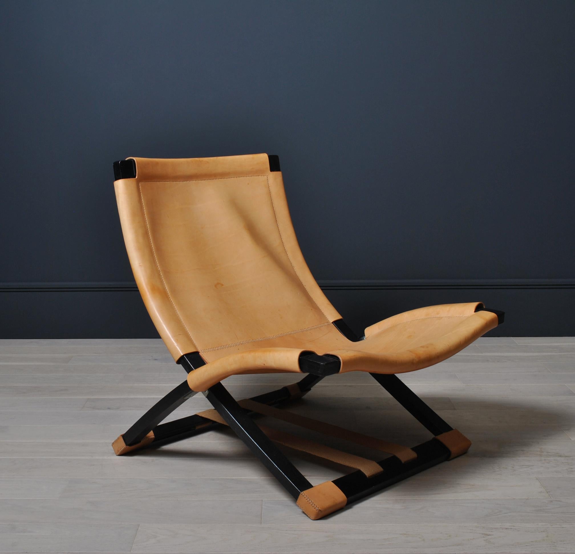 Nordic Leather Lounge Chair by Ingmar Relling 1