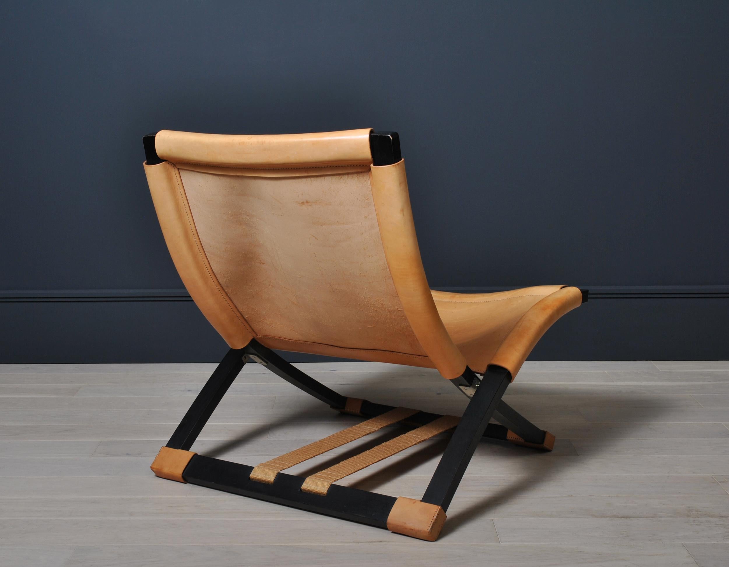 Nordic Leather Lounge Chair by Ingmar Relling 2