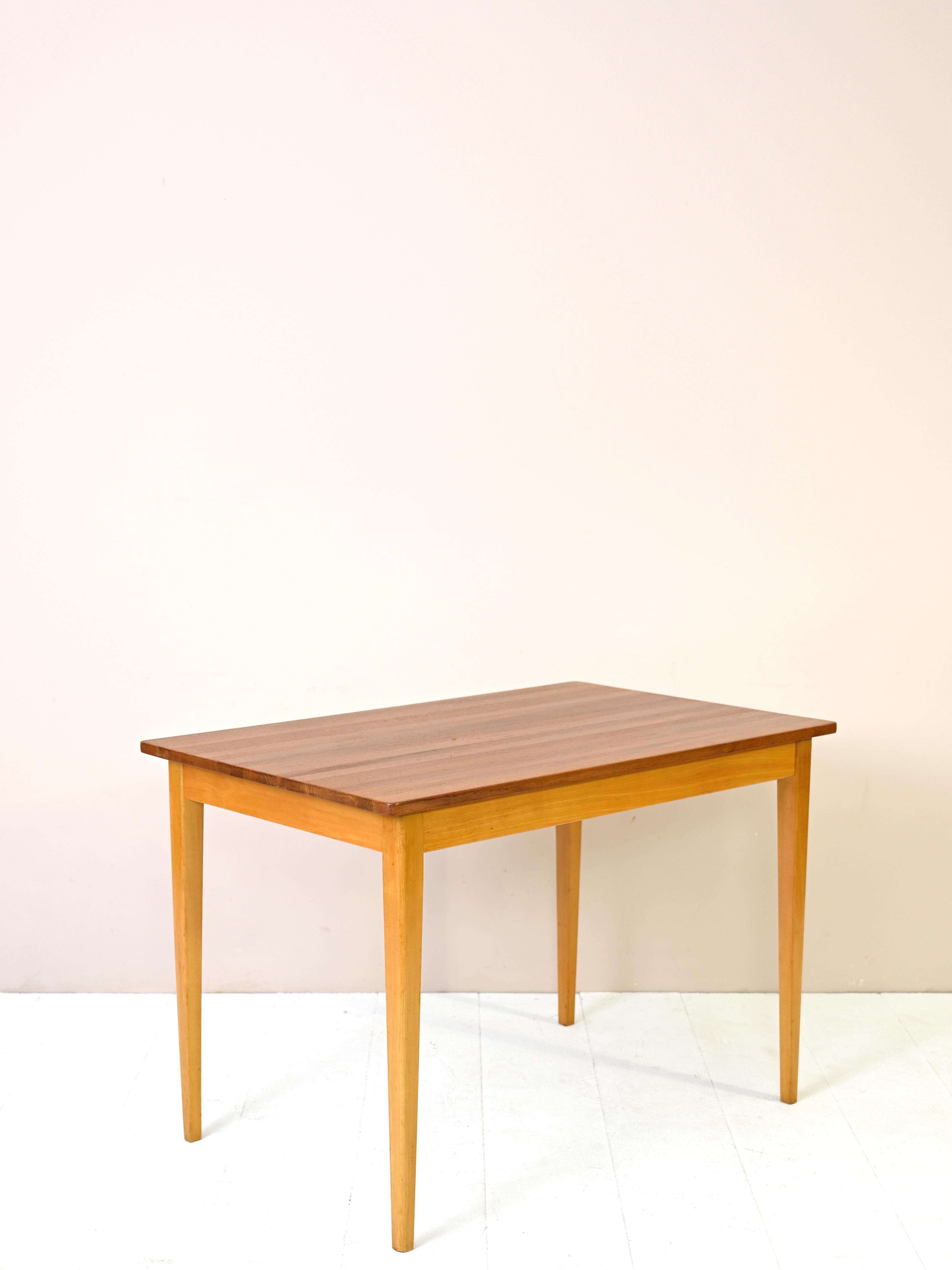 Scandinavian Modern Nordic-made teak dining table For Sale