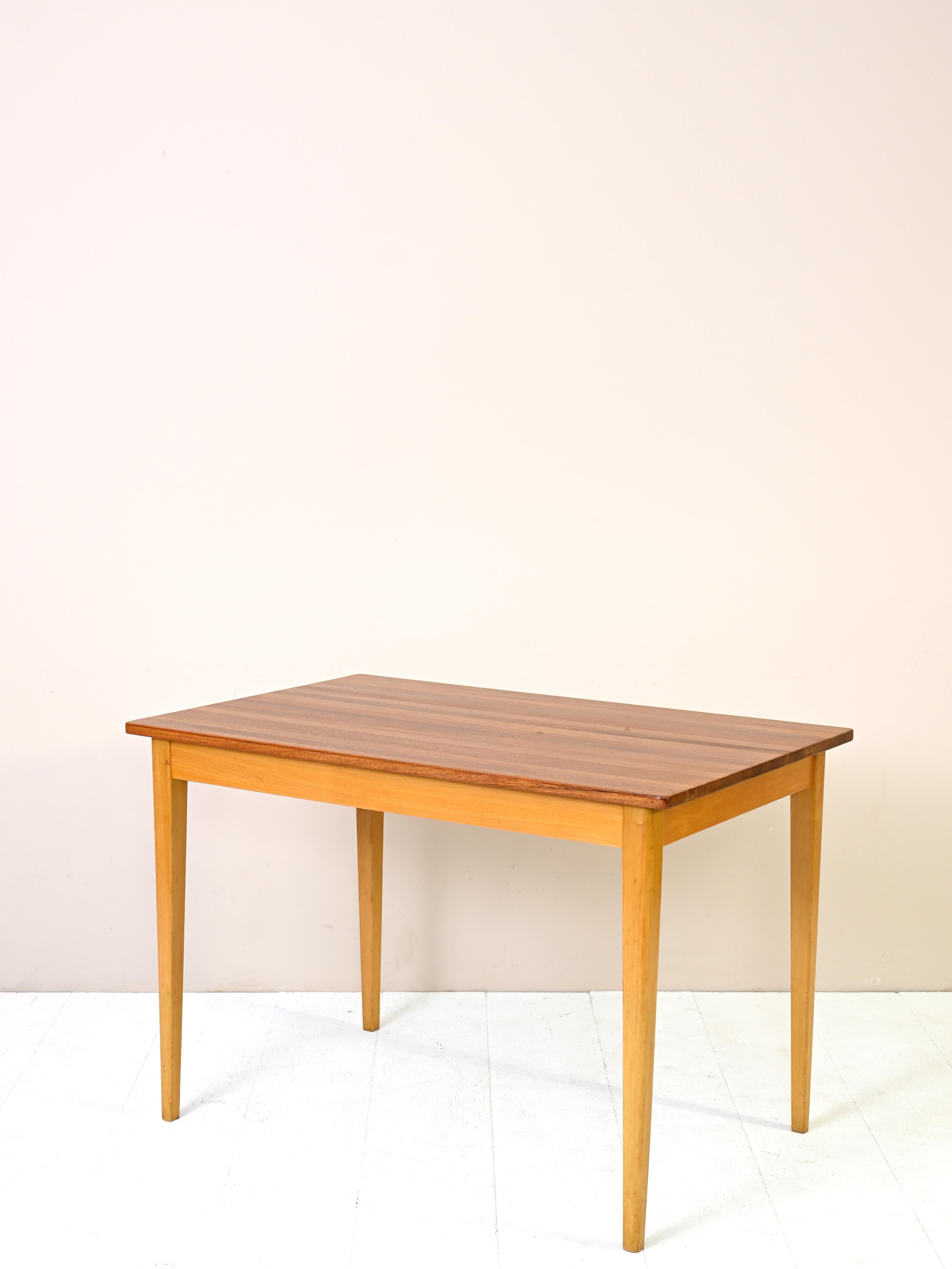 Scandinavian Nordic-made teak dining table For Sale