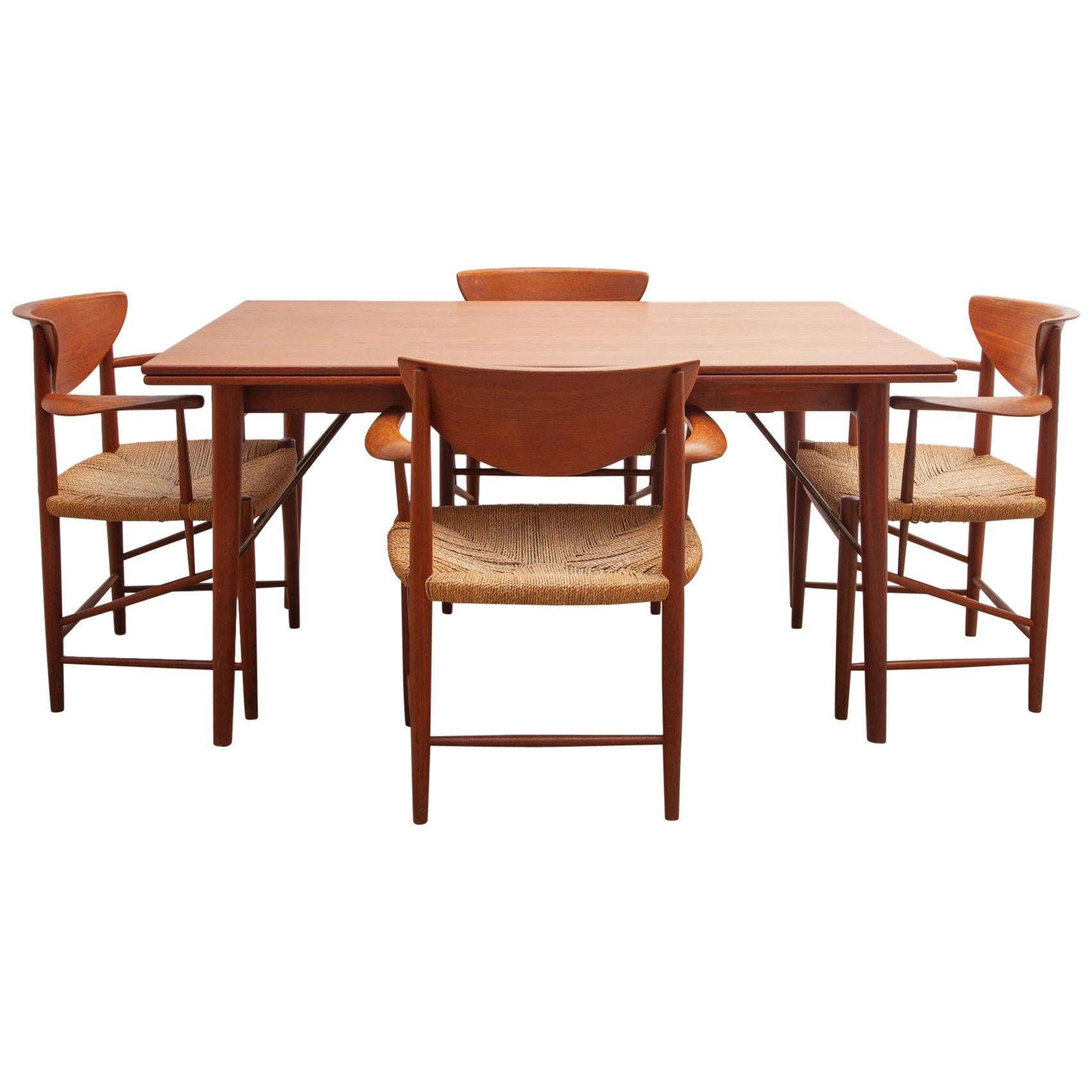 Nordic Mid-Century Modern Diningset by Peter Hvidt Denmark, 1956