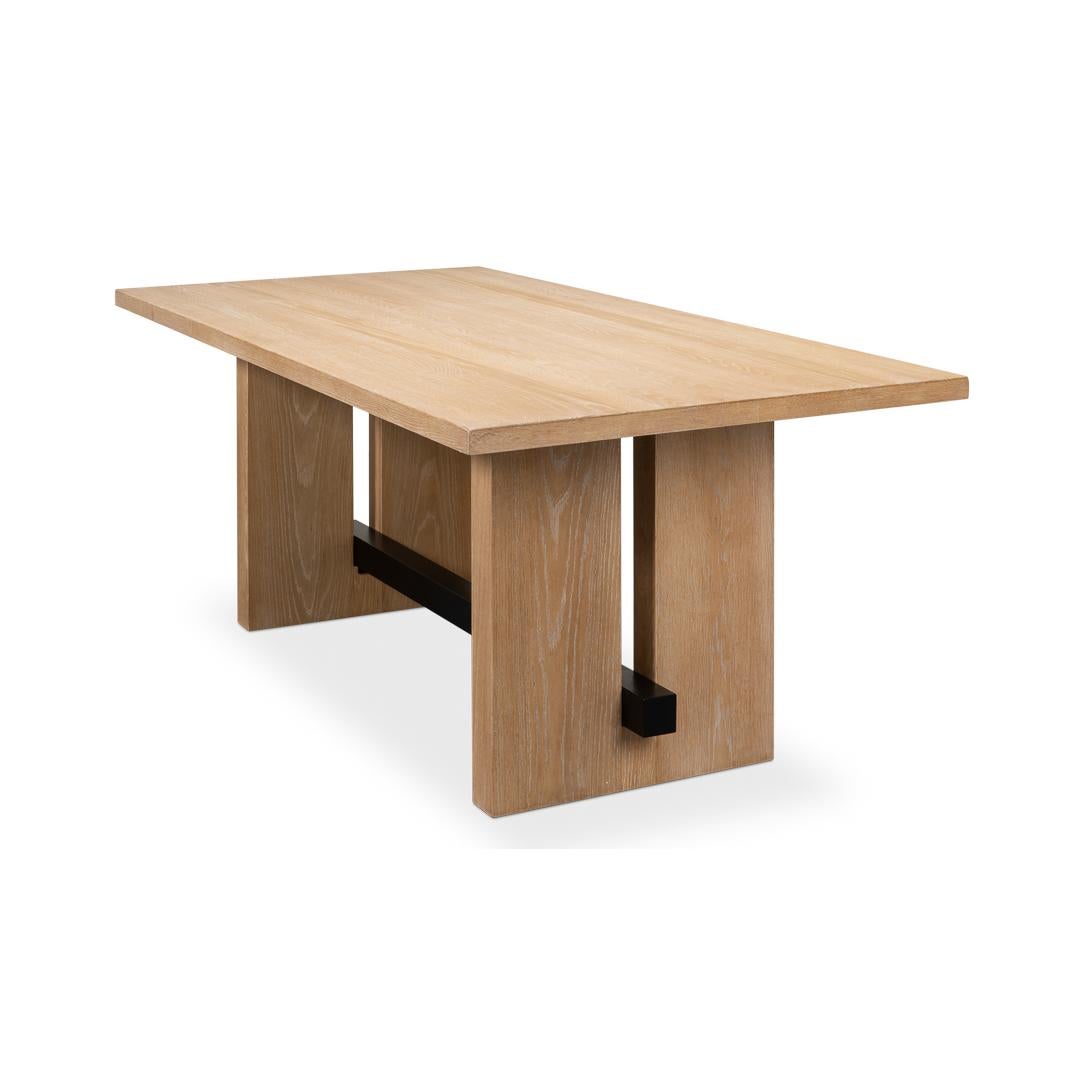 Nordic Minimalist Dining Table In New Condition For Sale In Westwood, NJ