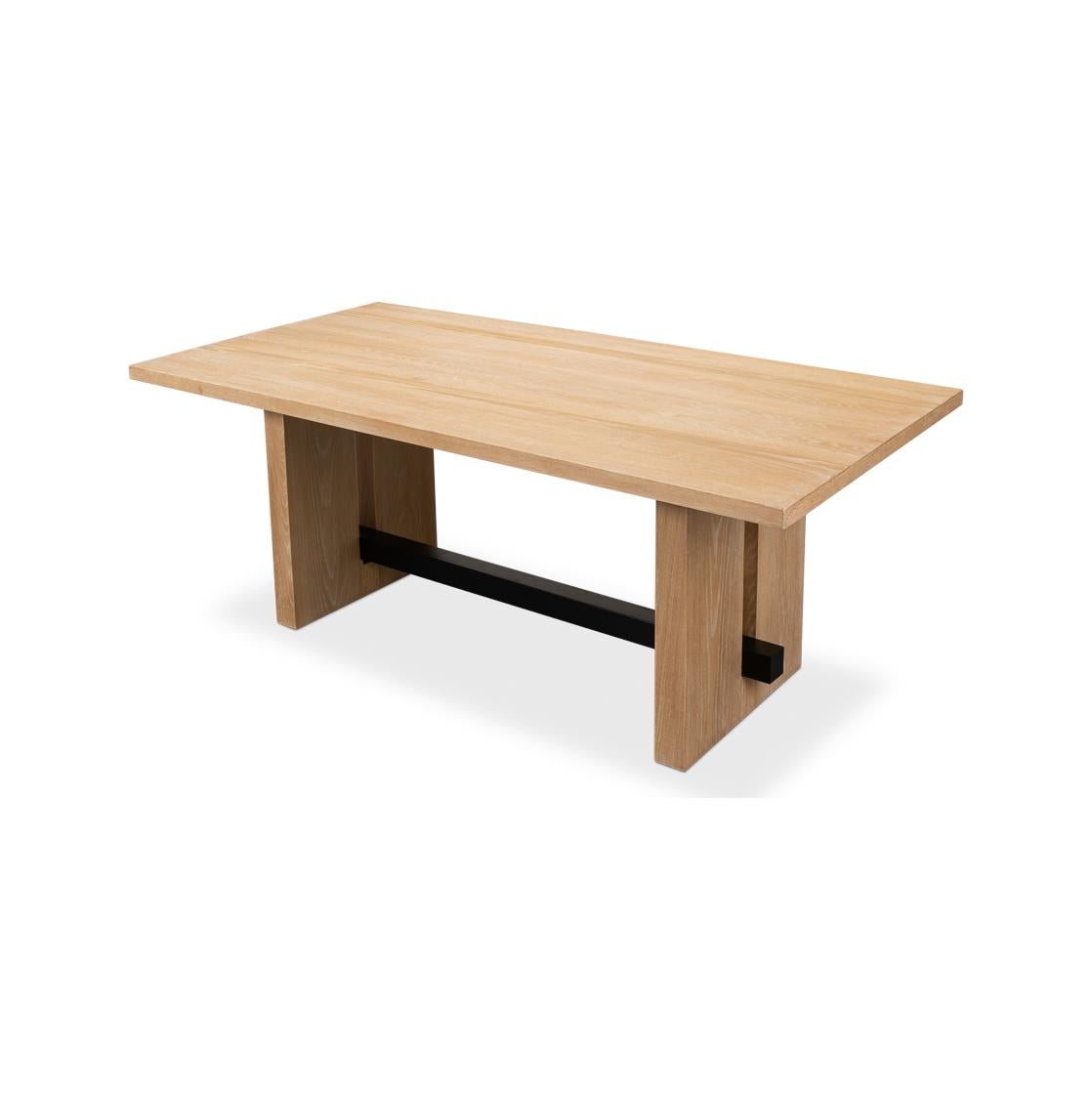 Contemporary Nordic Minimalist Dining Table For Sale