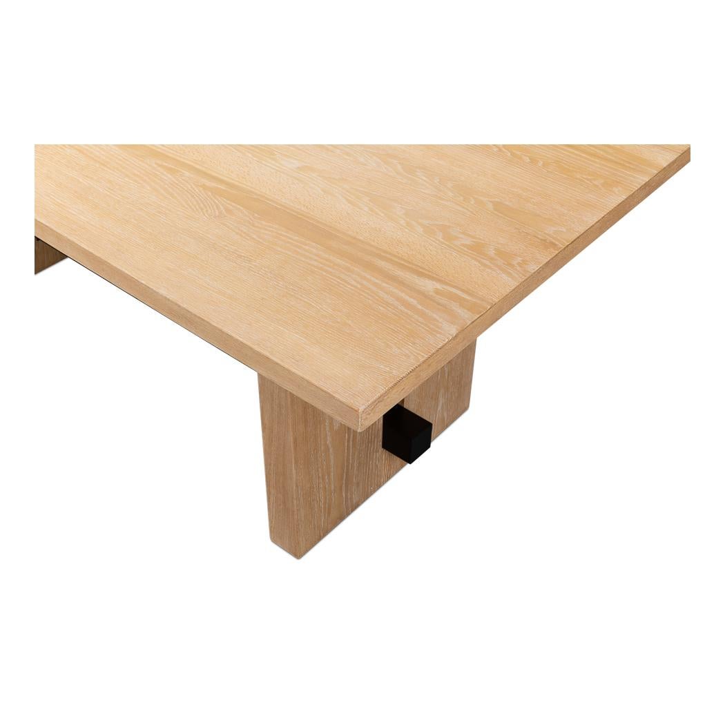 Wood Nordic Minimalist Dining Table For Sale