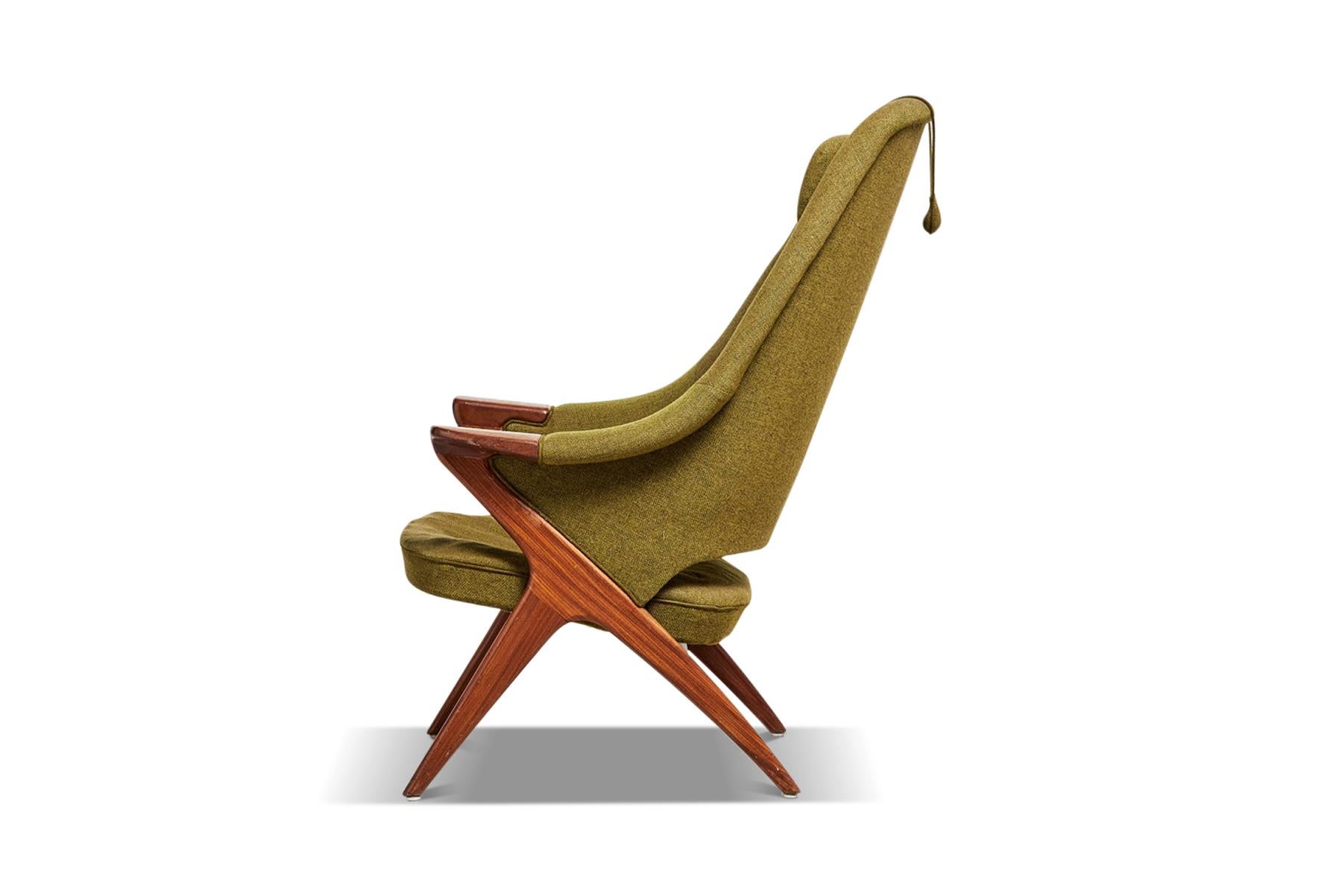 Wool Nordic Modern Bravo Lounge Chair By Sigurd Resell