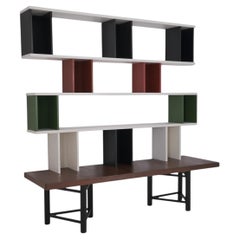 Nordic Modern Carl-Gustaf Hiort af Ornäs Välipala Modular Shelf Unit, HMN 1950s