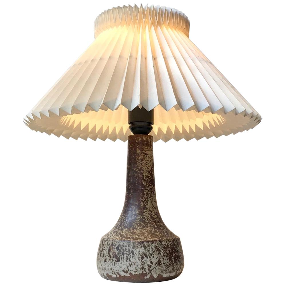 Nordic Modern Ceramic Table Lamp with Earthy Glazes, 1960s