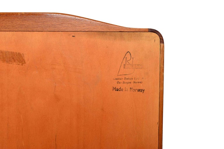 Nordic Modern Teak Credenza By Gustav Bauhaus For Sale at 1stDibs