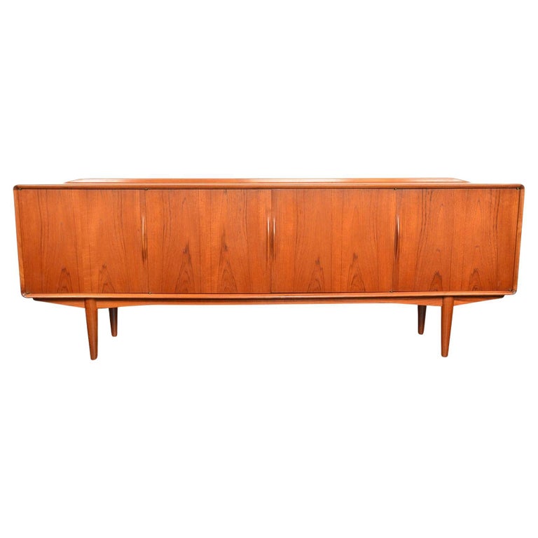 Nordic Modern Teak Credenza By Gustav Bauhaus For Sale at 1stDibs