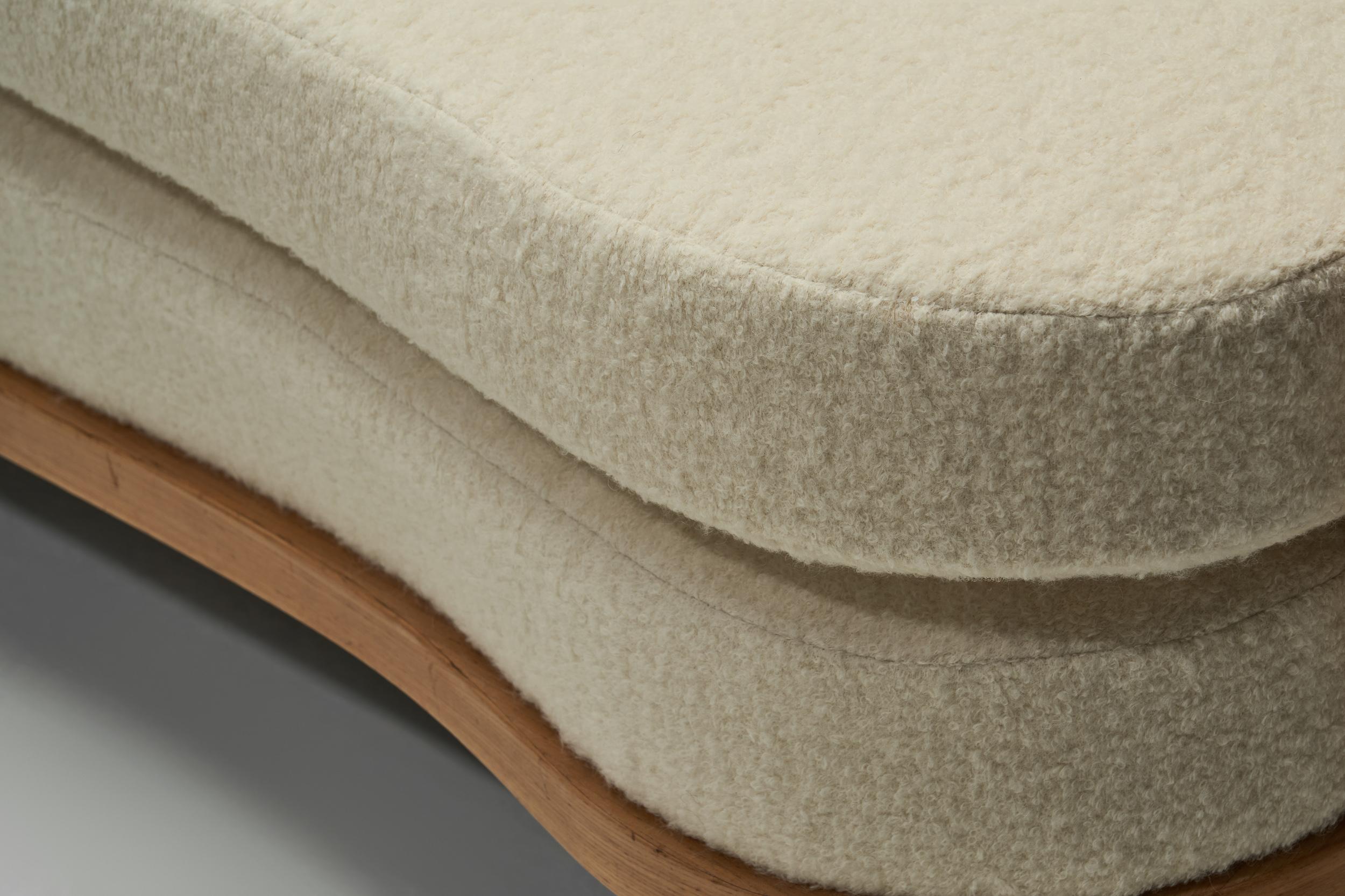 Nordisch-modernes zweisitziges Sofa von Oy Boman Ab, Finnland 1940er Jahre im Angebot 8