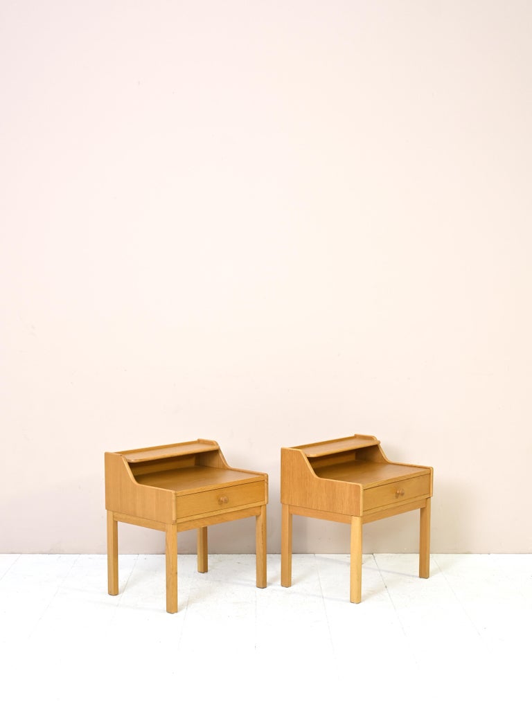 Nordic Oak Nightstands For Sale at 1stDibs