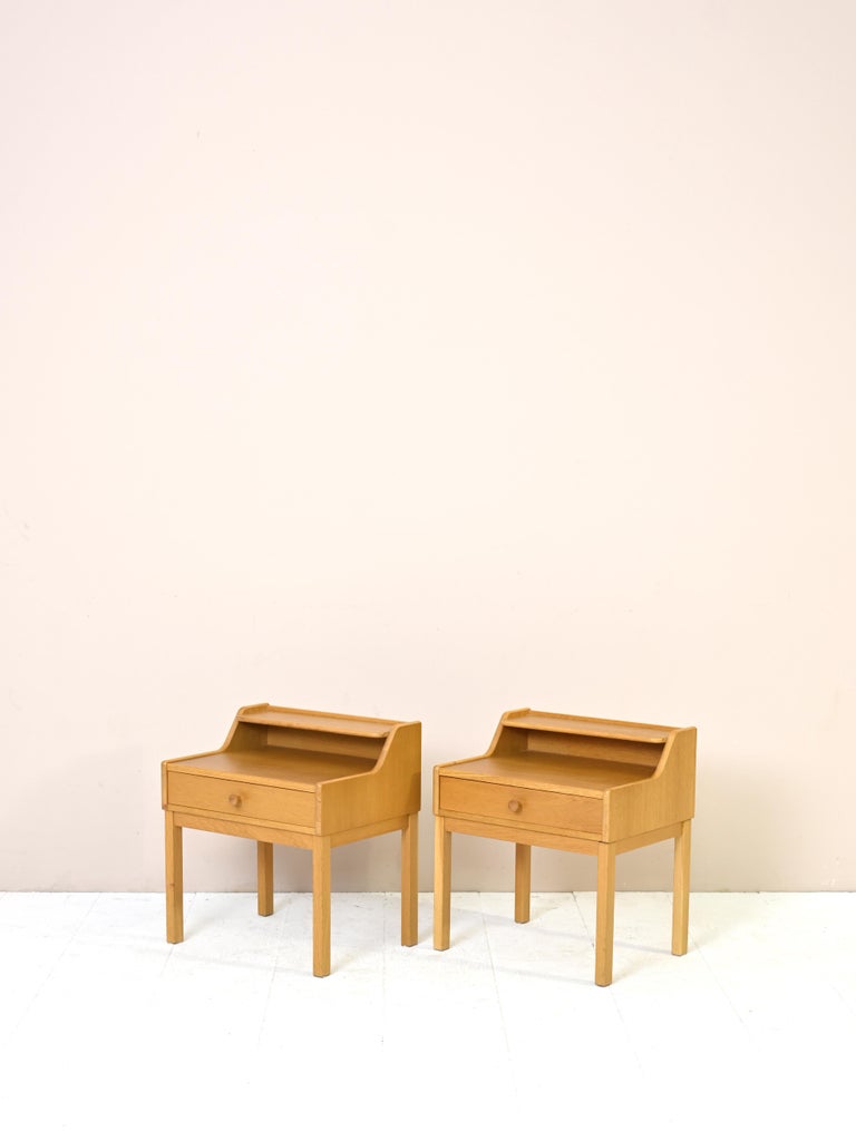Nordic Oak Nightstands For Sale at 1stDibs