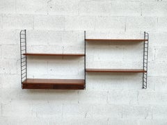 Nordic Scandinavian Style Stripes Bookcase from the 1960s