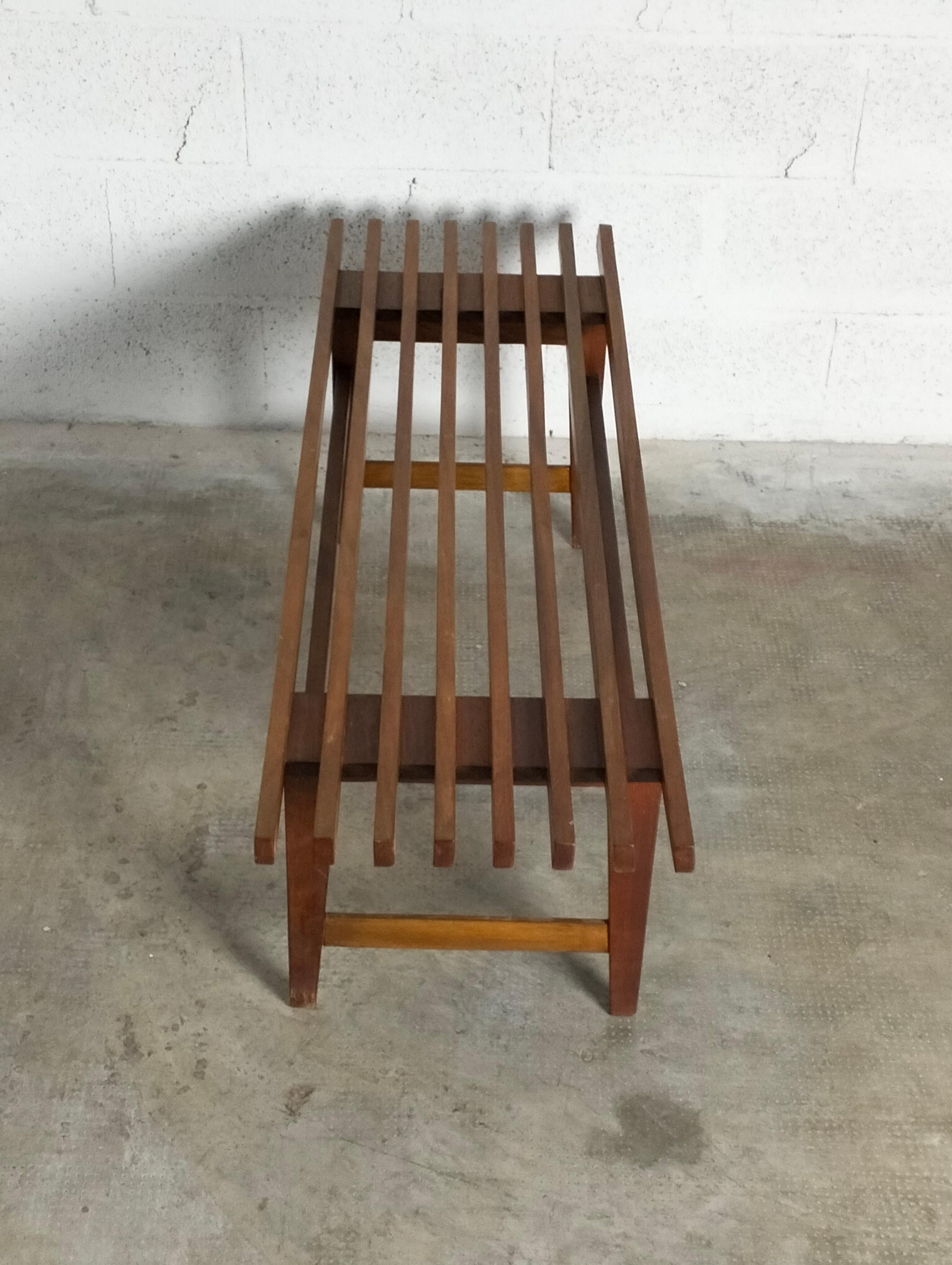 Nordic Scandinavian Style Teak Bench from the 1960s For Sale 3