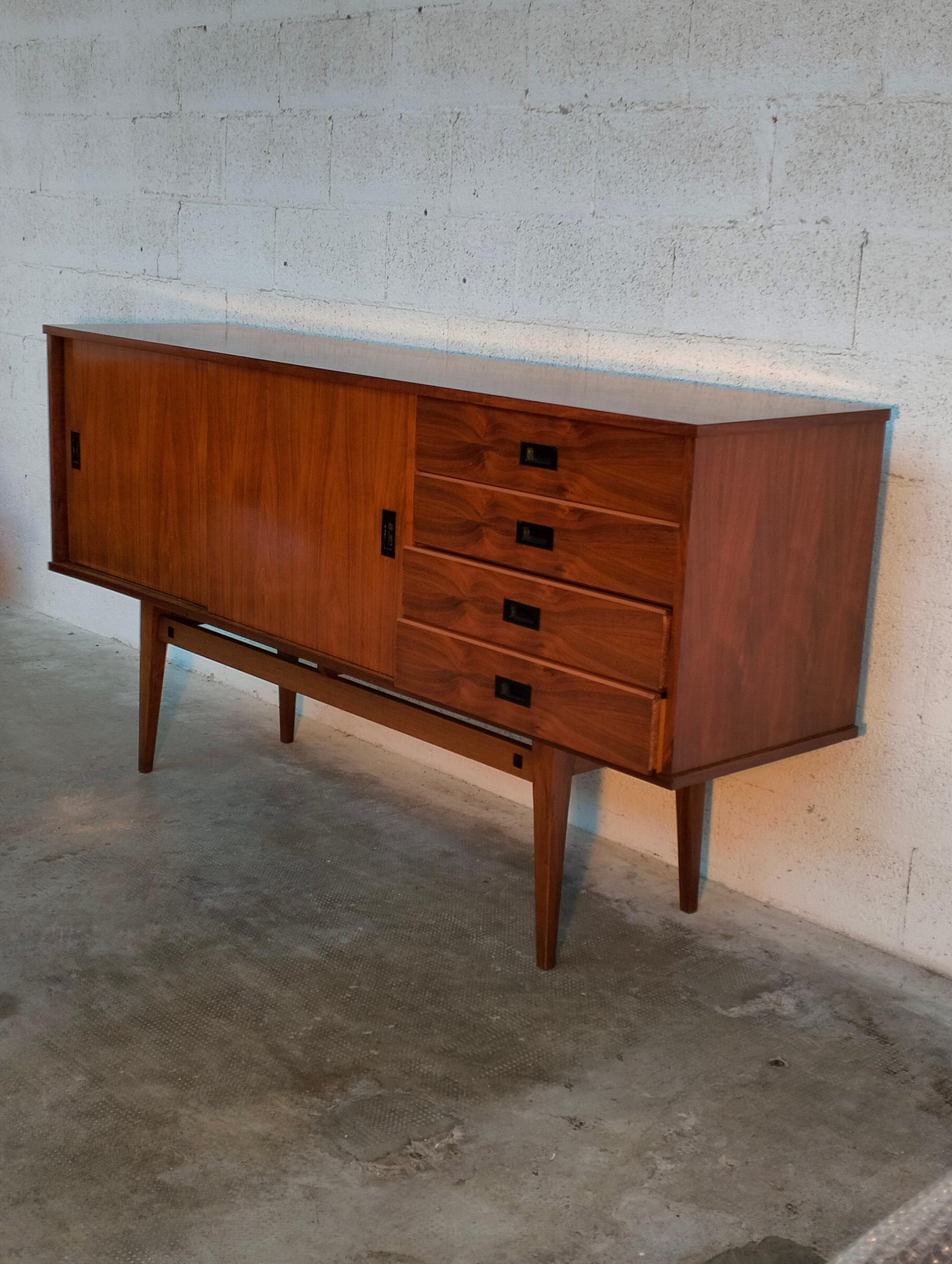 Nordic Scandinavian Style Teak Sideboard from the 1960s For Sale 5