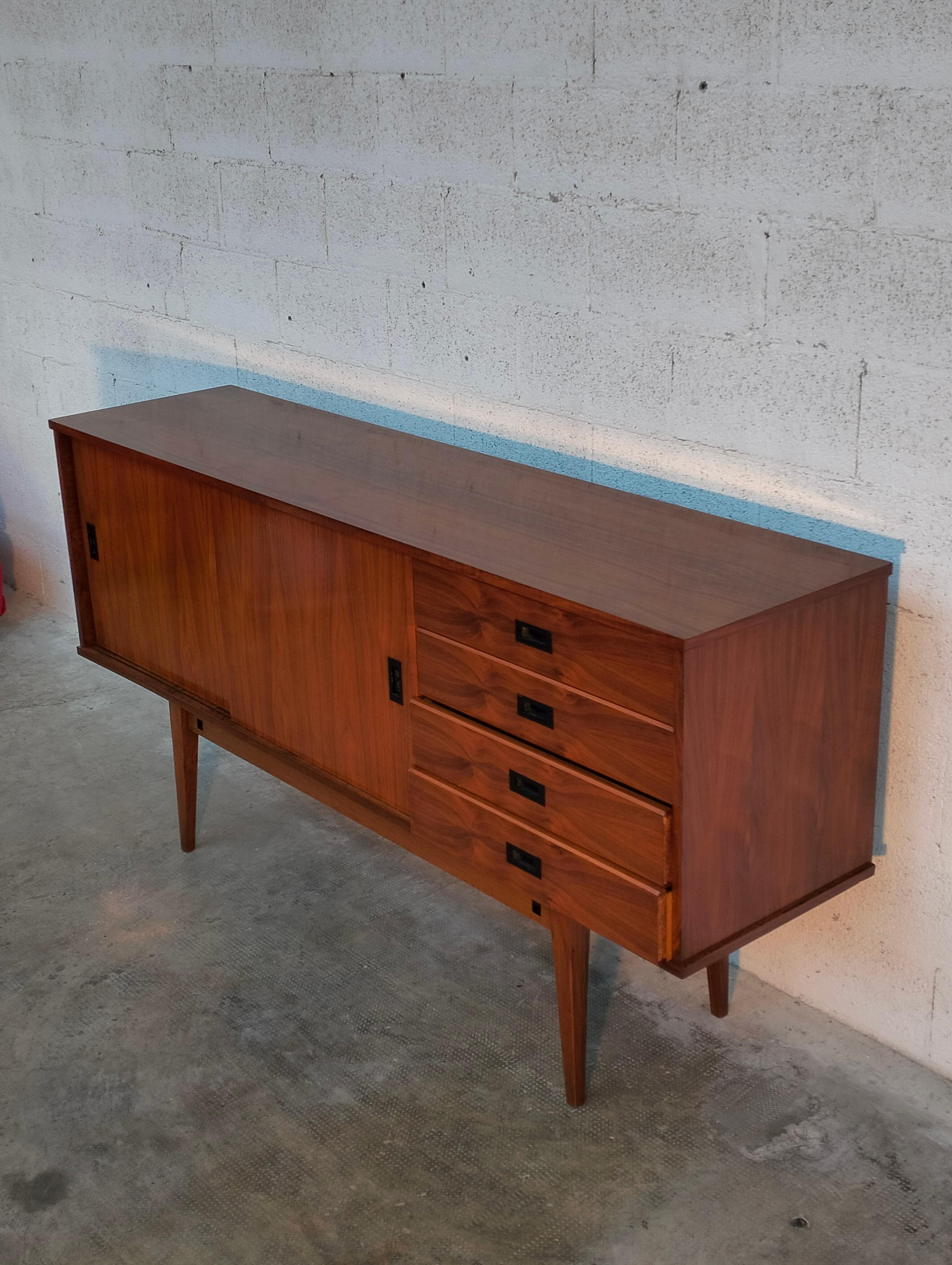 Nordic Scandinavian Style Teak Sideboard from the 1960s For Sale 6