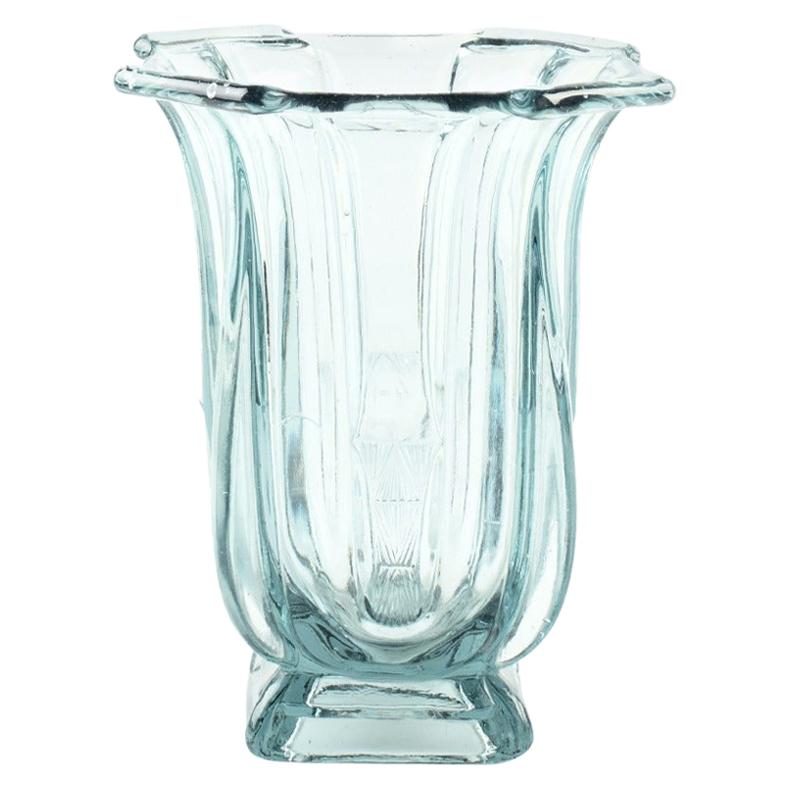 Nordic Style Glass Vase, Northern Europe, 1950s For Sale