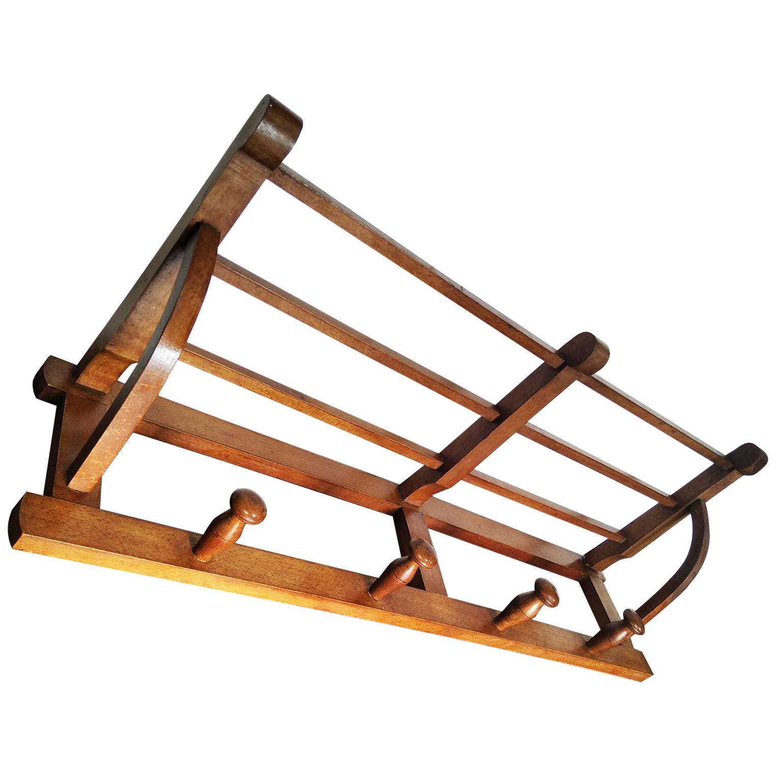 Mid20th Century French Bentwood Swivel Coat Stand or Hat Rack