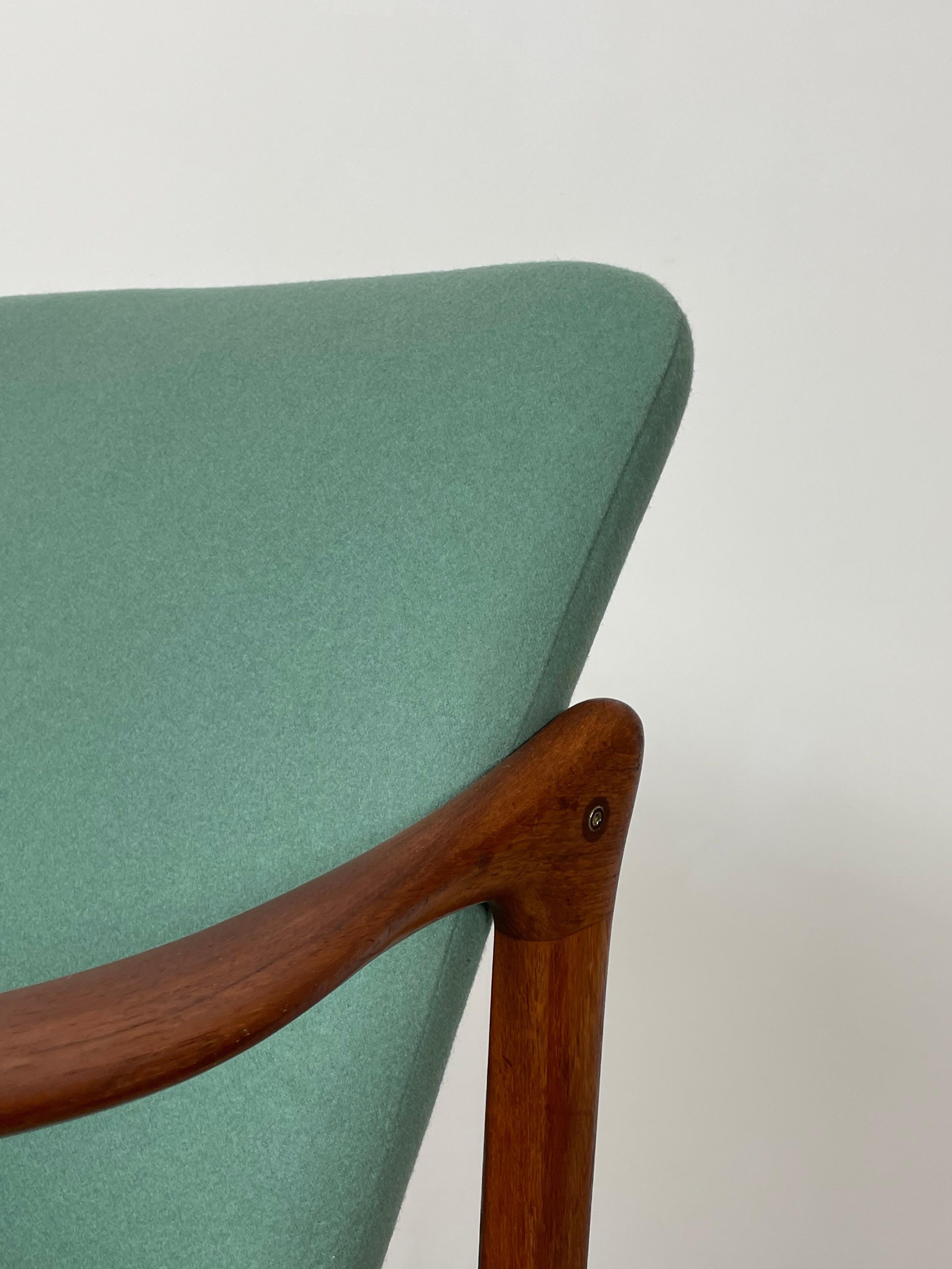 Nordic Teak Arm Chair by Fredrik A. Kayser, 1950s For Sale 5