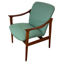 Nordic Teak Arm Chair by Fredrik A. Kayser, 1950s