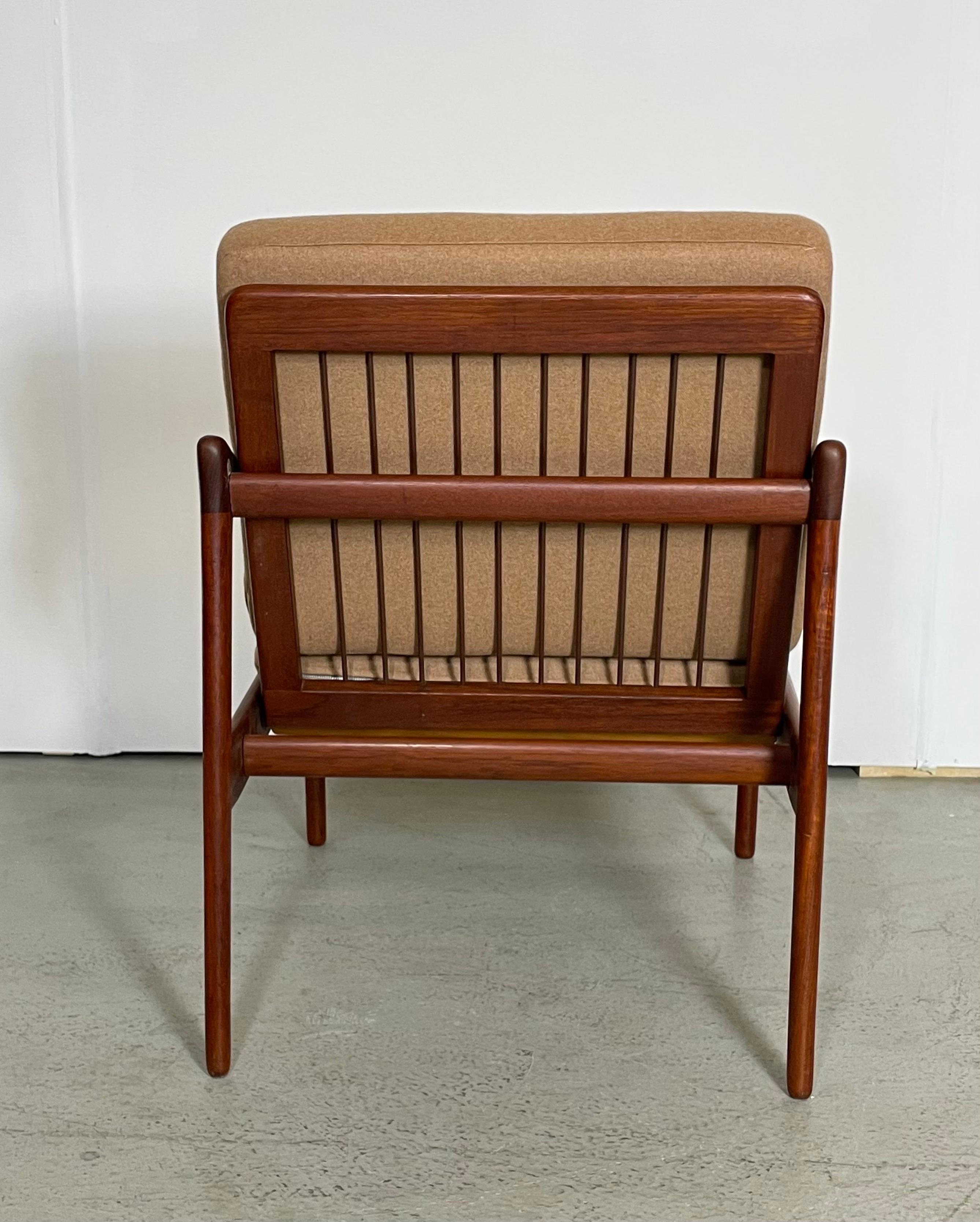 Norwegian Nordic Teak Easy Chair by Fredrik A. Kayser 1950s For Sale