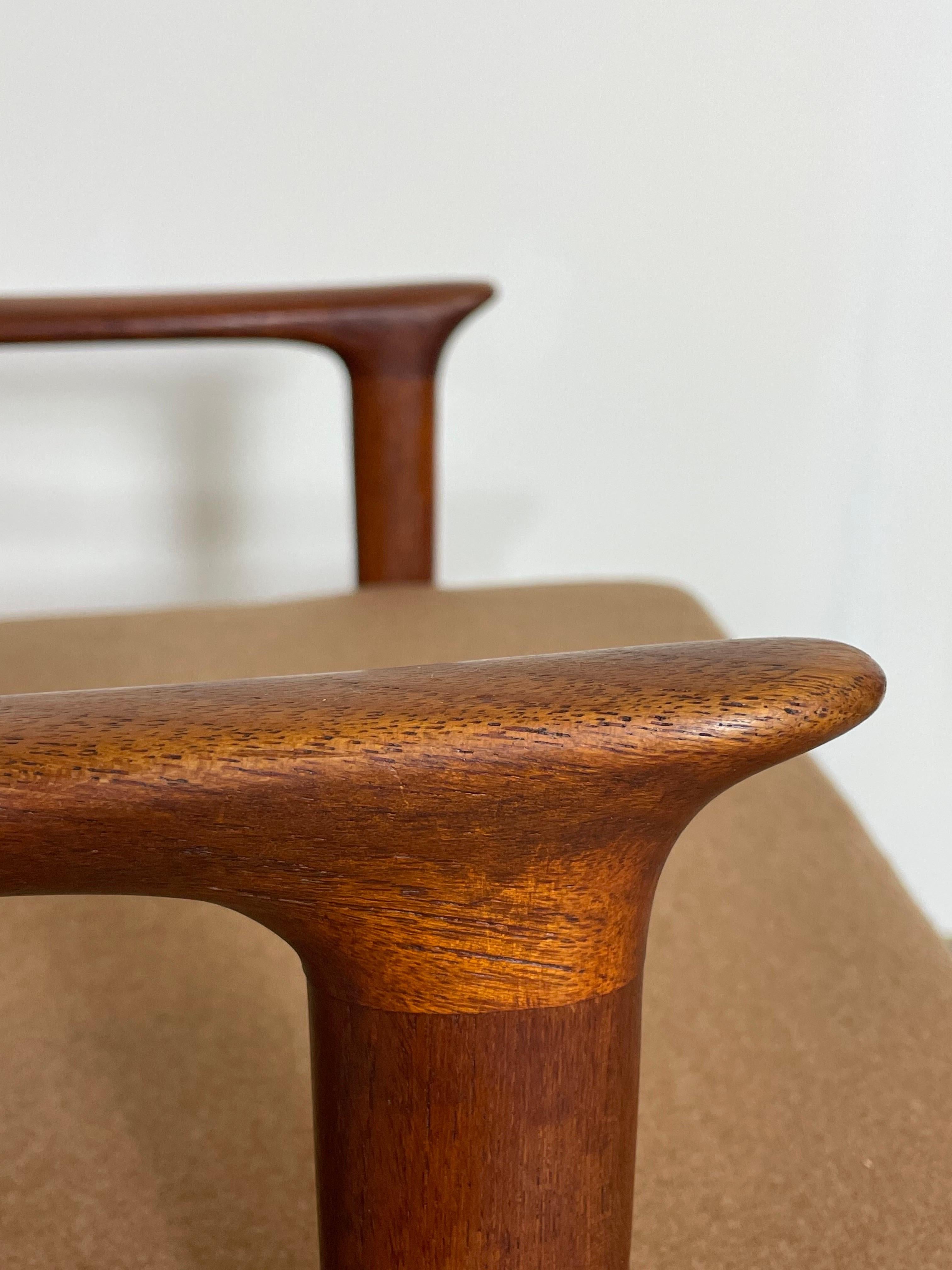 20th Century Nordic Teak Easy Chair by Fredrik A. Kayser 1950s For Sale
