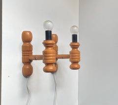 Wandleuchten im nordischen Stil aus Oregon-Kiefer, 1980er Jahre, 2er-Set
