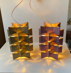 Lampes pendantes brutes Nordisk Solar par Anton Fogh Holm & Alfred J. Andersen, 1