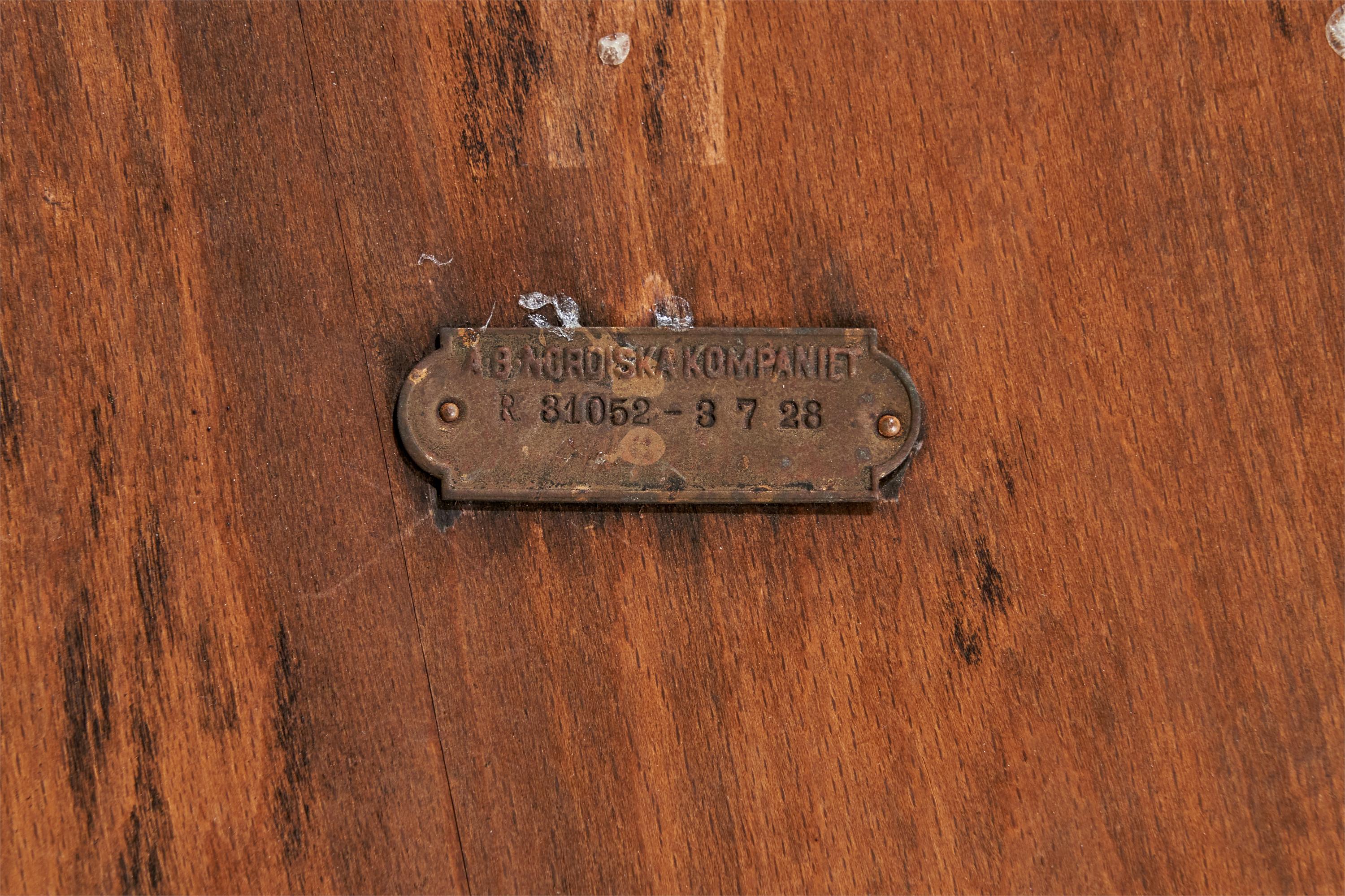 Swedish Nordiska Kompaniet, Center Table, Oak, Sweden, 1920s For Sale