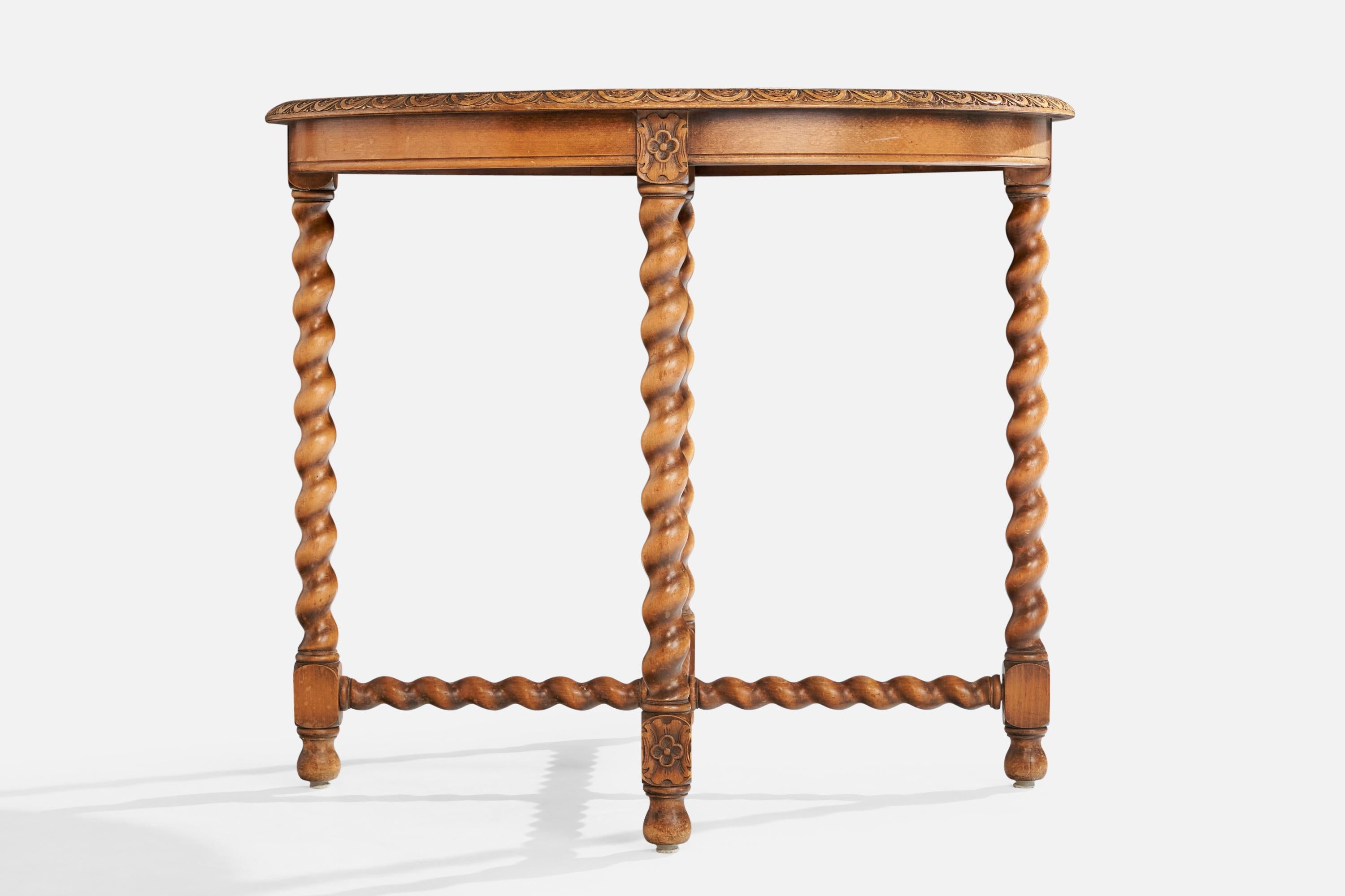 Nordiska Kompaniet, Center Table, Oak, Sweden, 1920s For Sale 1