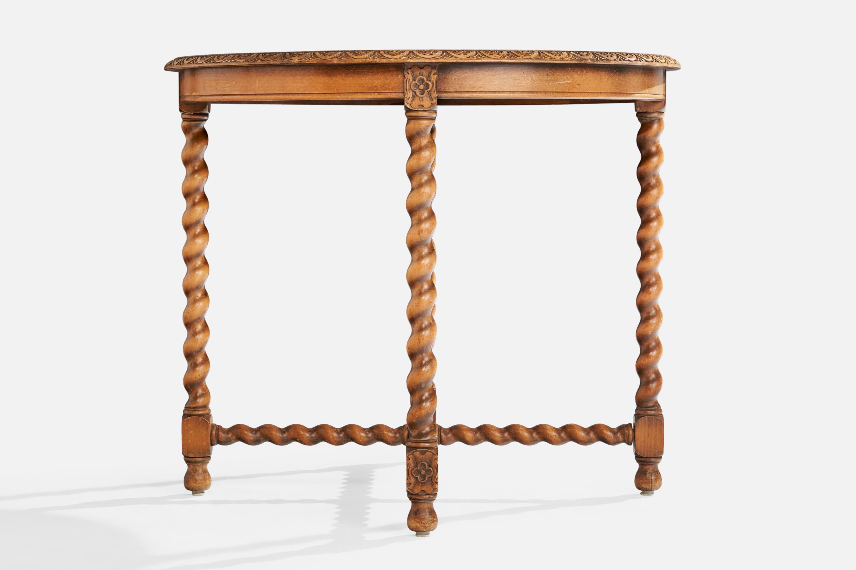 Nordiska Kompaniet, Center Table, Oak, Sweden, 1920s For Sale 2