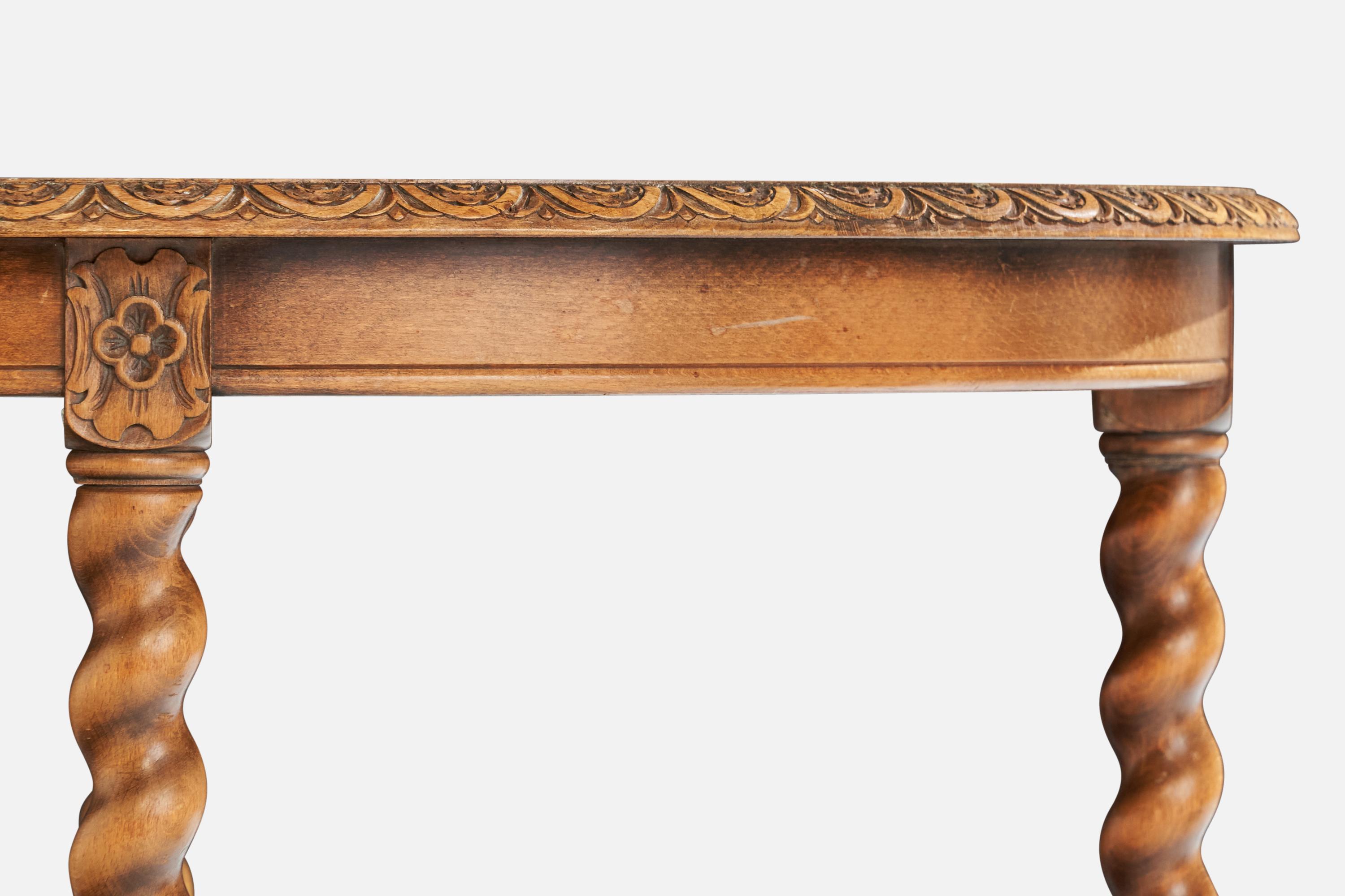 Nordiska Kompaniet, Center Table, Oak, Sweden, 1920s For Sale 3