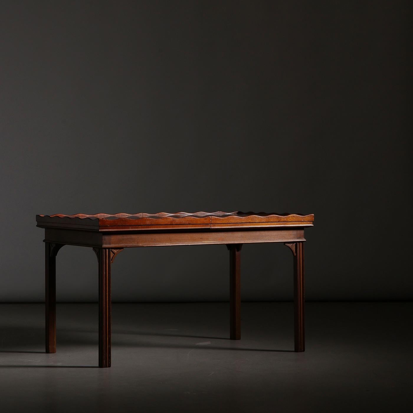 Table basse à rallonge Nordiska Kompaniet en acajou, années 1940 Bon état - En vente à Prague, New Town