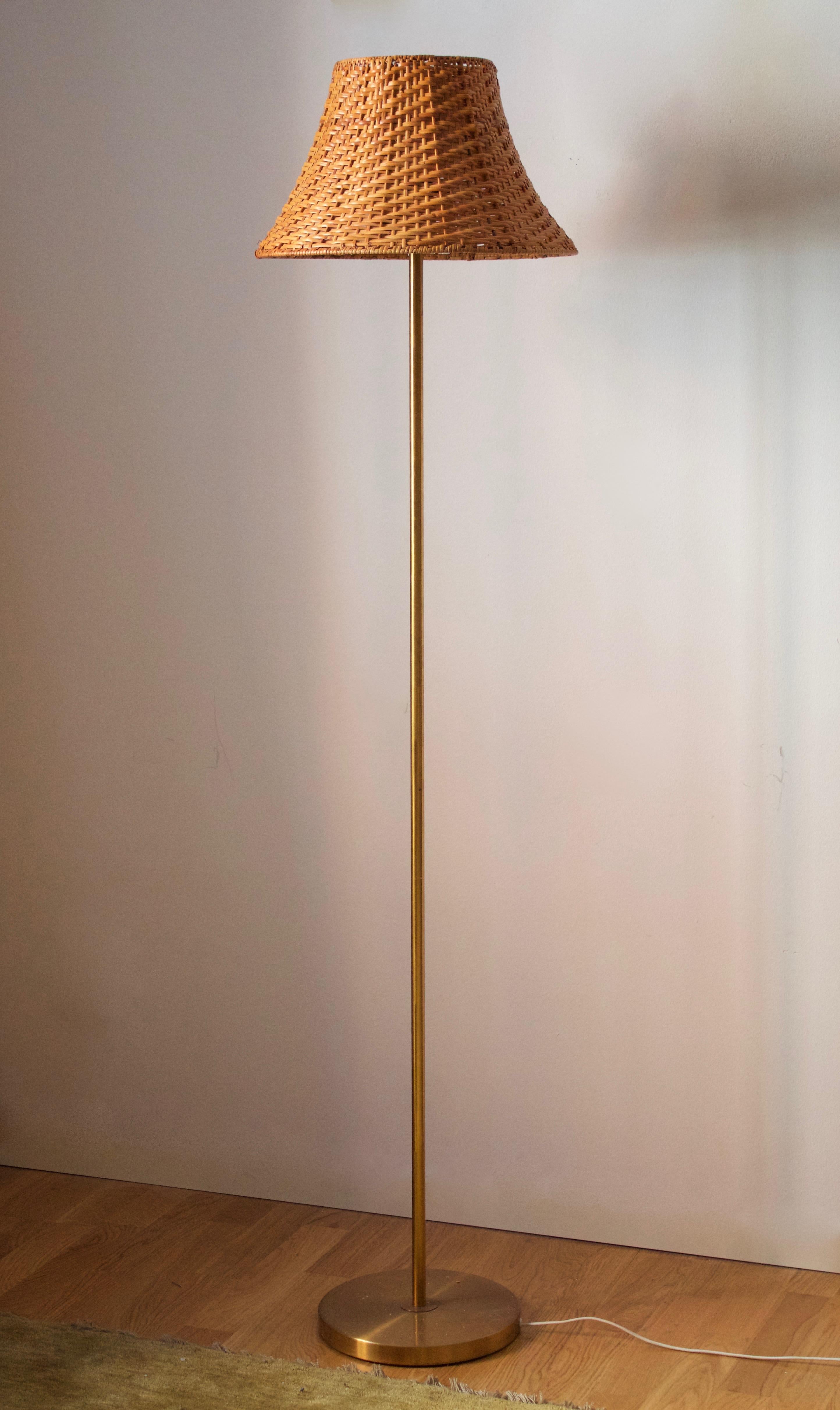 A modernist floor lamp. Produced by Nordiska Kompaniet, 1940s. Stamped.

Other designers of the period include Paavo Tynell, Lisa Johansson-Pape, Carl-Axel Acking, and Gunnar Asplund.