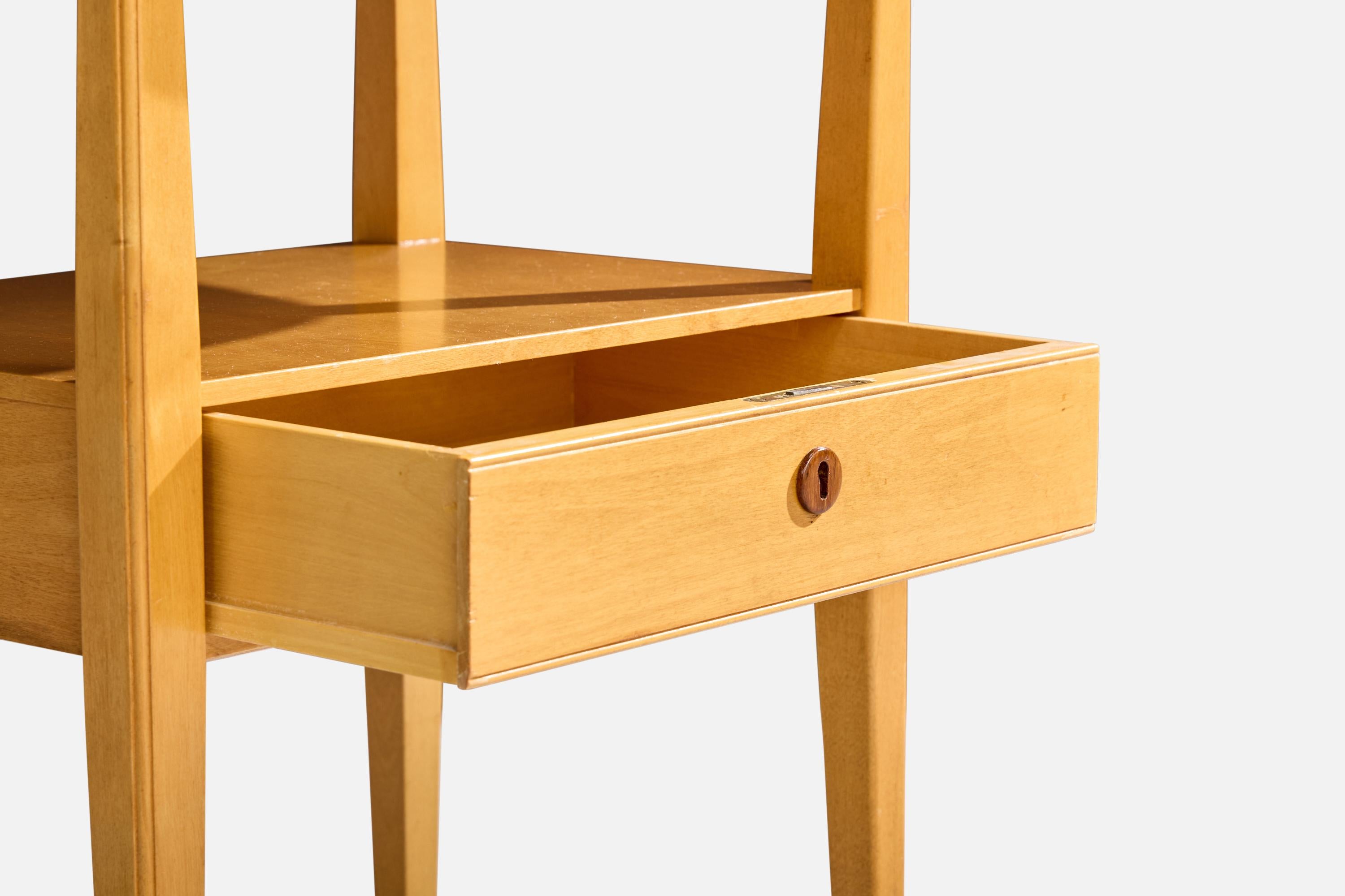 Nordiska Kompaniet, Nighstands, Elm, Sweden, 1950s in vendita 3
