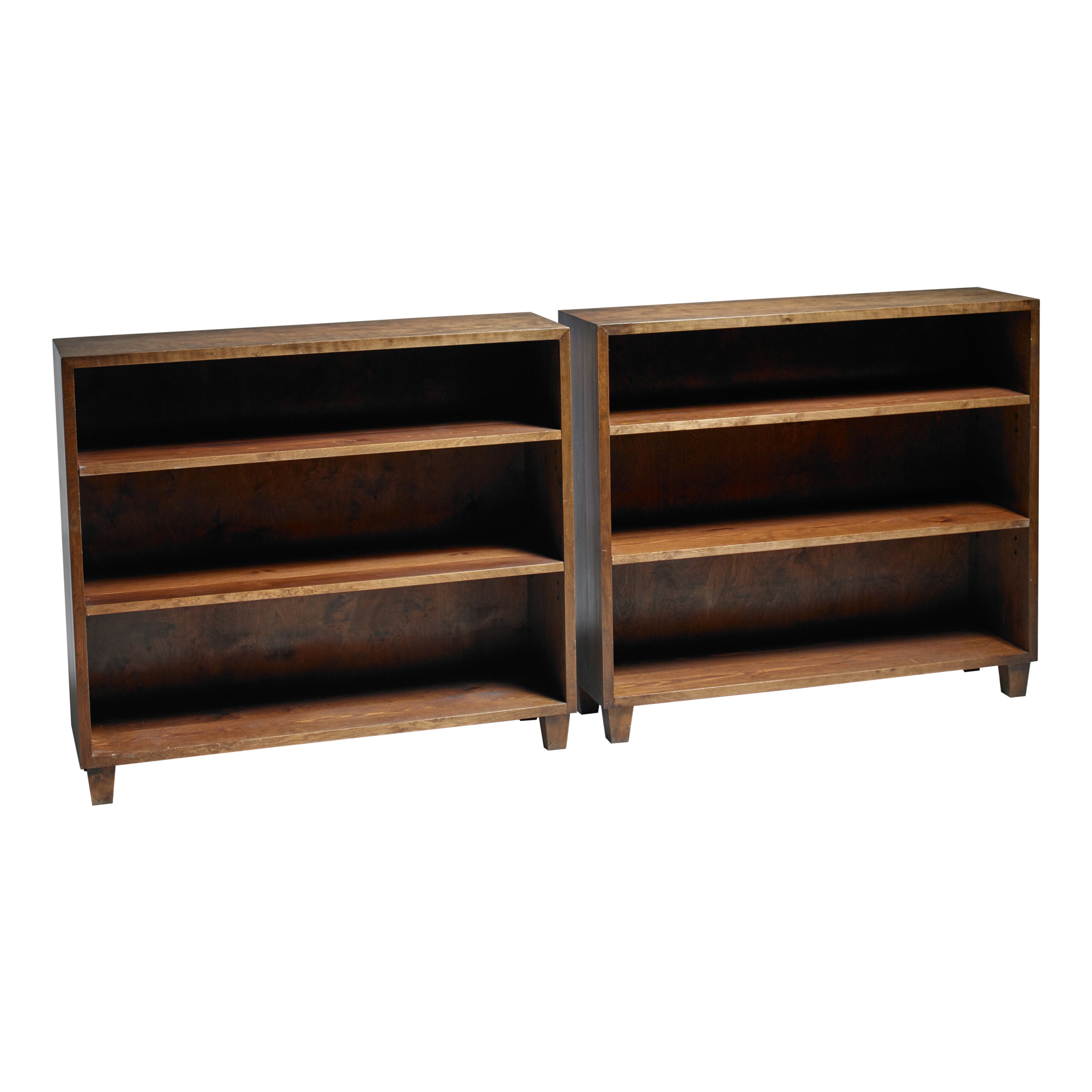 Nordiska Kompaniet Pair of Birch Bookcases, Sweden, 1943