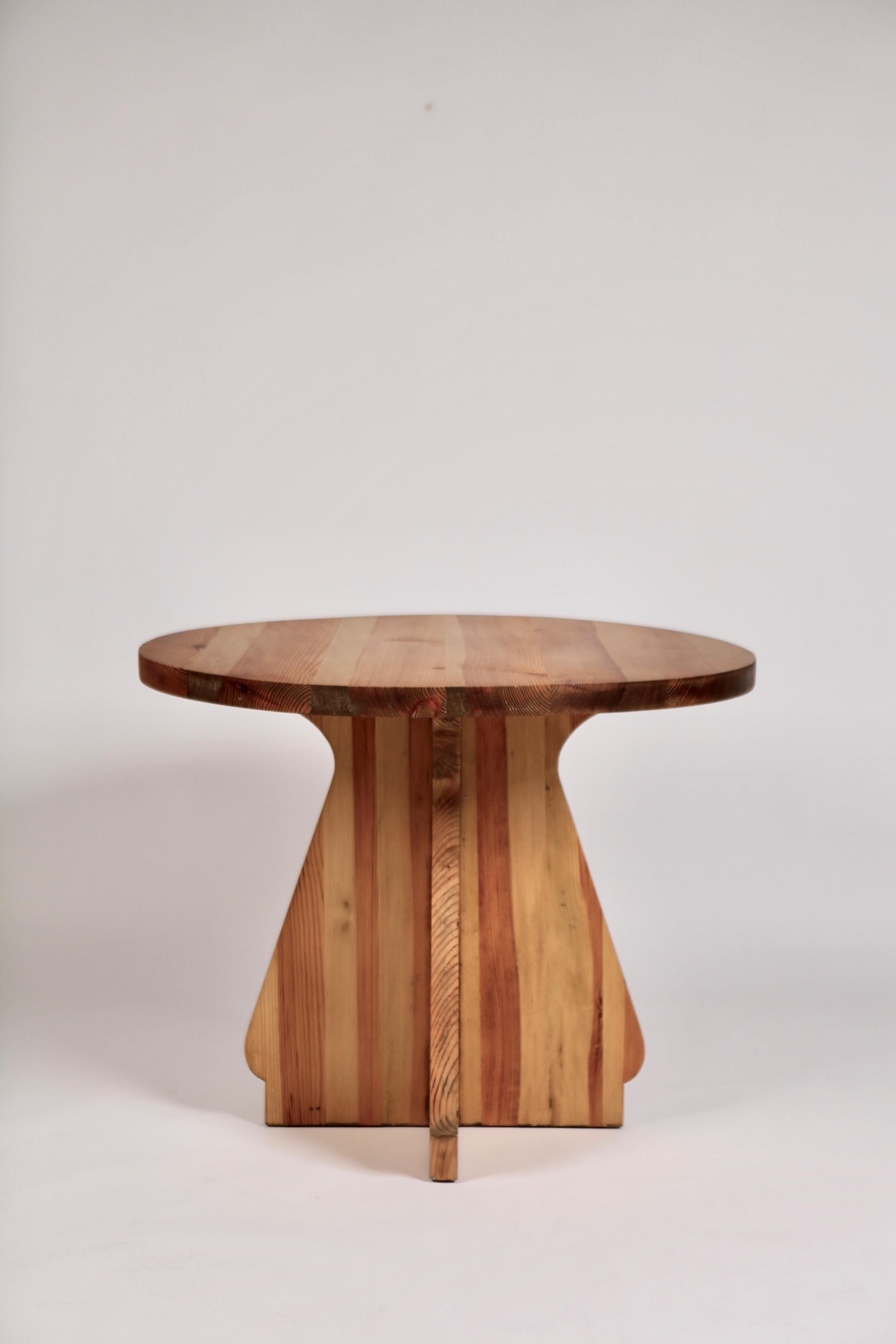 Stained Nordiska Kompaniet, Pine Table, Attributed to Axel Einar Hjorth, Sweden, 1940s