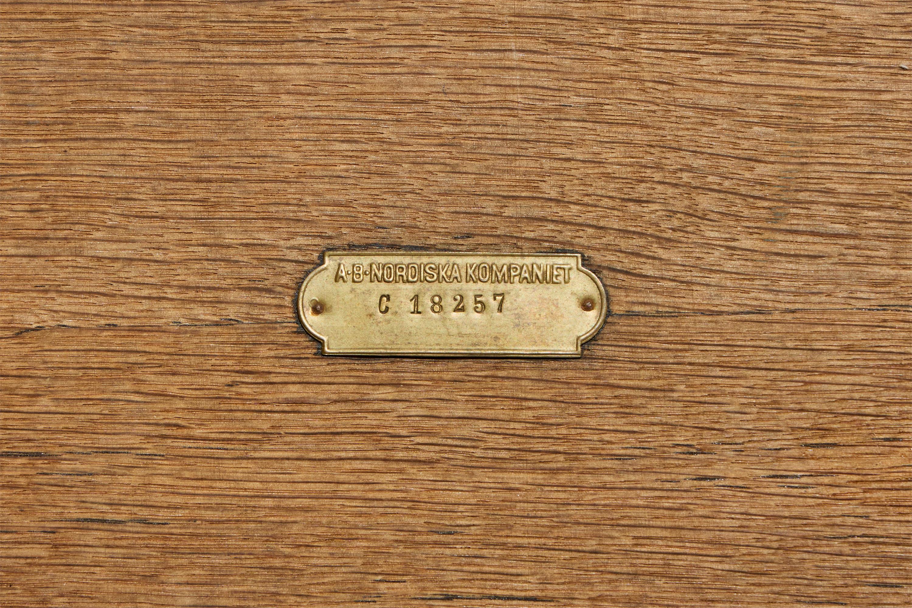 Nordiska Kompaniet, Side Tables, Oak, Sweden, 1930s For Sale 8