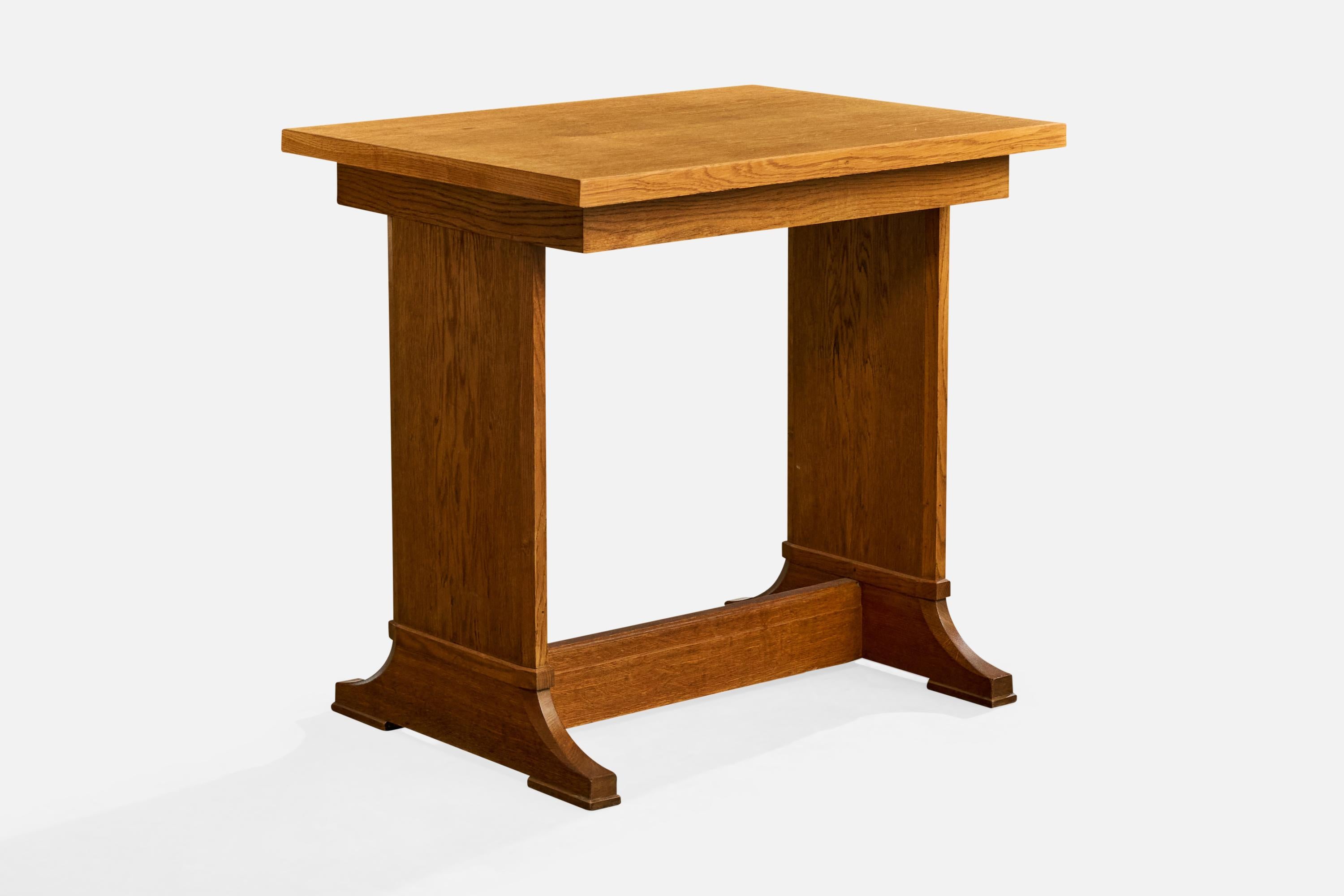 Swedish Nordiska Kompaniet, Side Tables, Oak, Sweden, 1930s For Sale