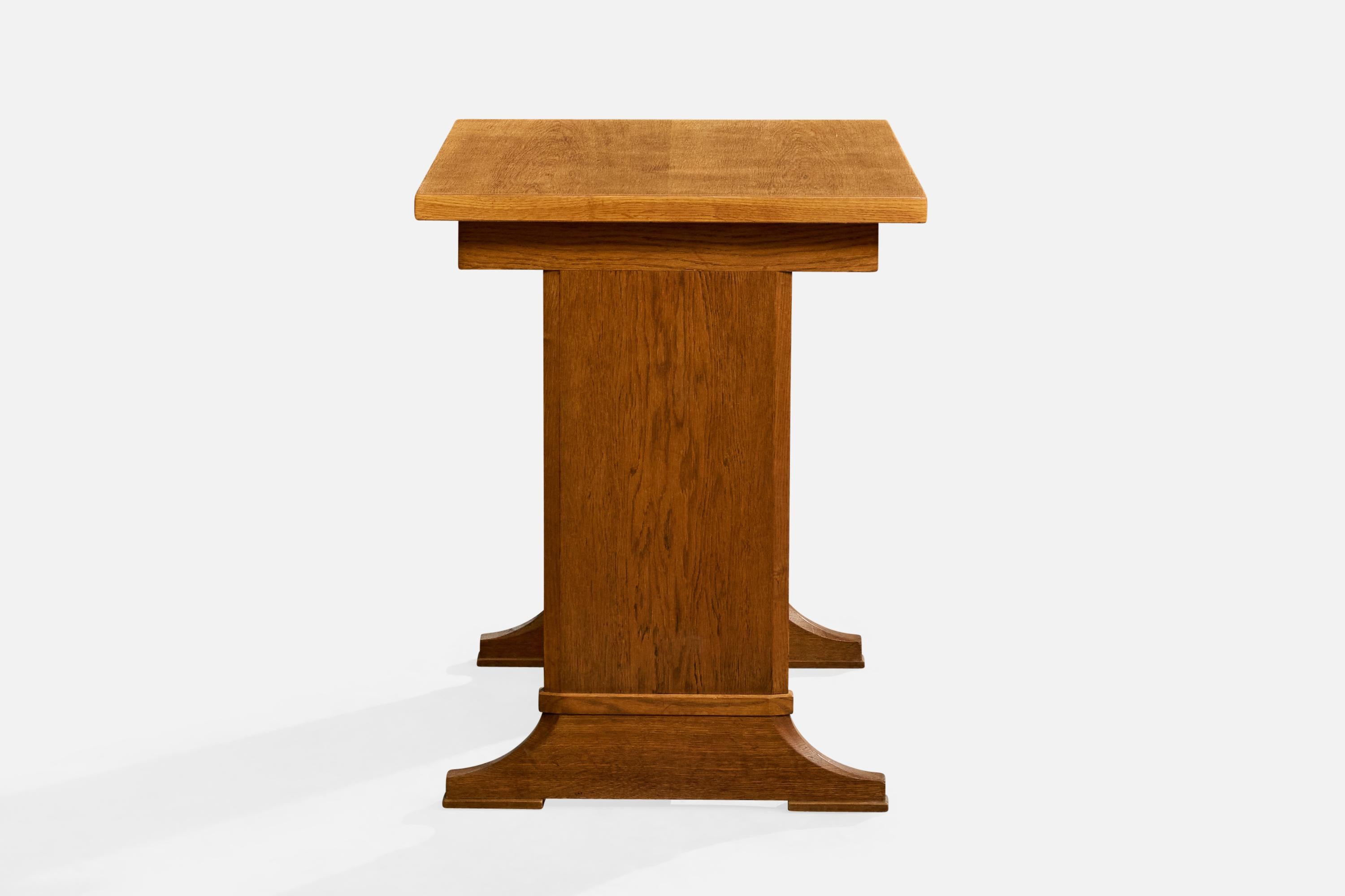 Mid-20th Century Nordiska Kompaniet, Side Tables, Oak, Sweden, 1930s For Sale